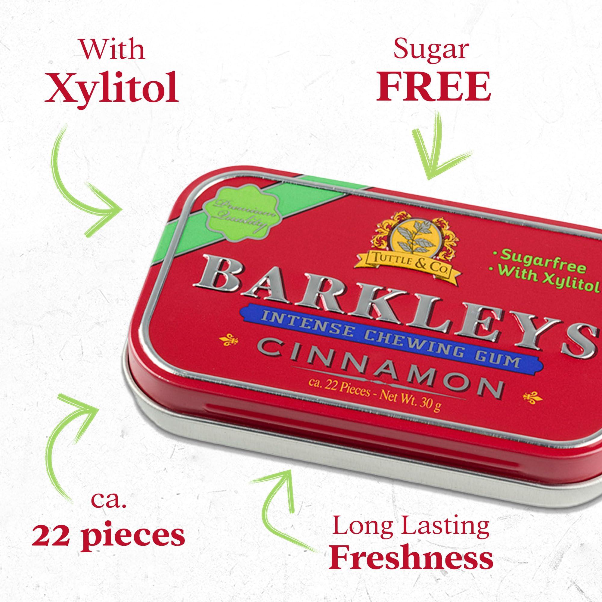 Barkleys Barkleys Sugar Free Chewing Gum with Cinnamon Gum 9 x 30 g
