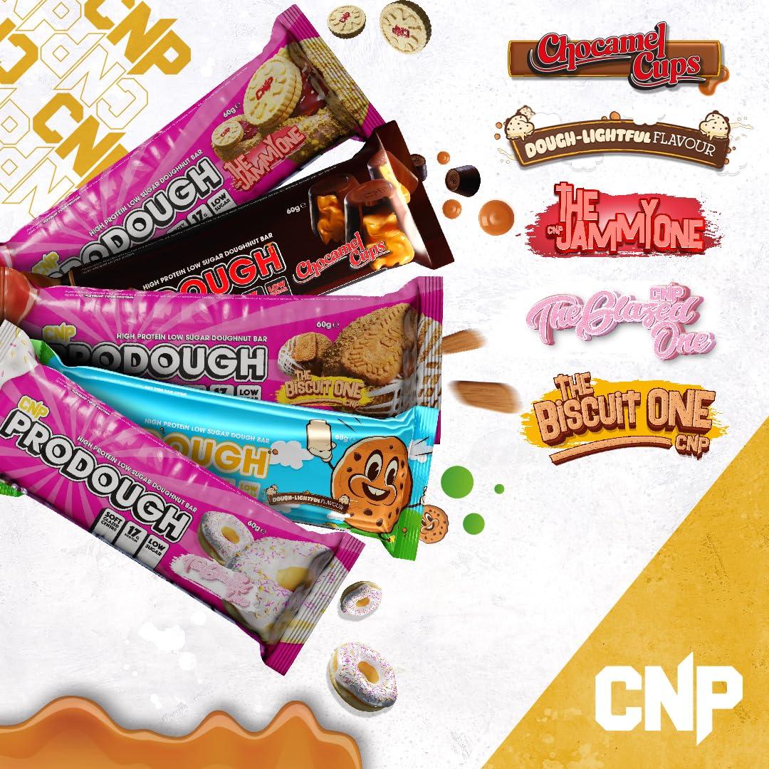 CNP Professional CNP Professional Prodough Milk Protein Bars, 17g Protein, Soft Centre Filled High-Protein Low-Sugar High-Fibre Bars, Available in 5 Delicious Flavours, 12 x 60g (Variety Box)