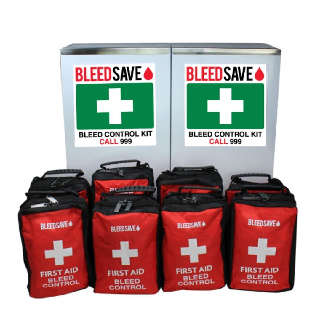 BLEEDSAVE BLEEDSAVE Bleed Control Cabinet with 8 x Enhanced Bleed Control Kits