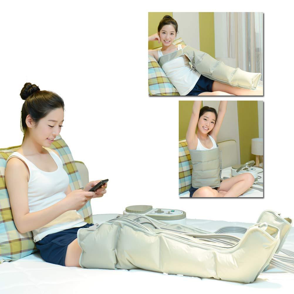Generic Air Compression Boots for Lymphedema Circulation Swelling - Intermittent Pneumatic Air Therapy Recovery- Relax & Relieve Pain Relief - Inflatable Massage Set Machine - Package for Effective Relief