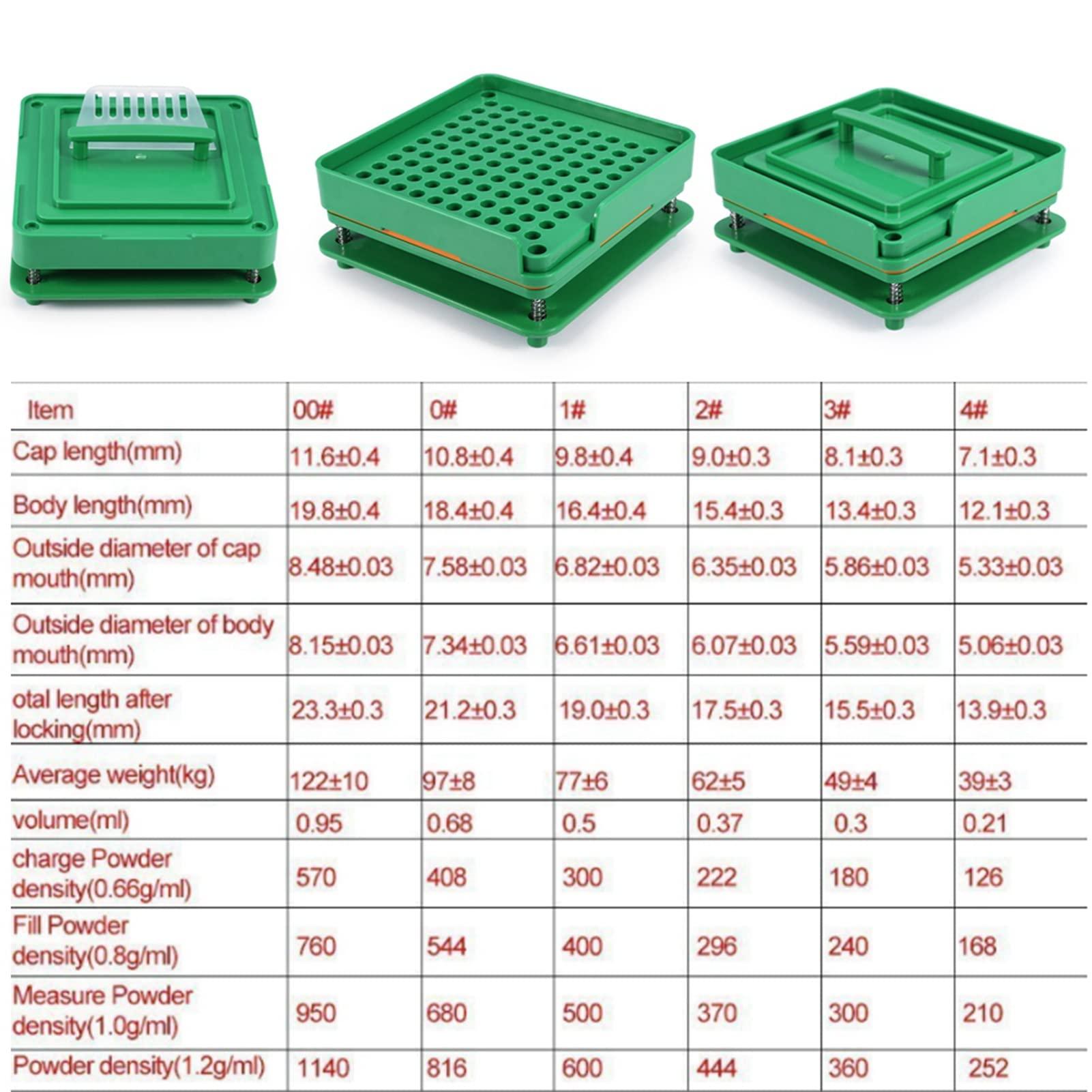 Cocoarm Capsule Filling Machine Capsule Filling Machine 00 Capsule Filling Machine 00# 100 Holes Capsule Filler Plate Efficiently Filling Capsules Capsule Filler Tray Manual Capsule Filler for 00# Capsules