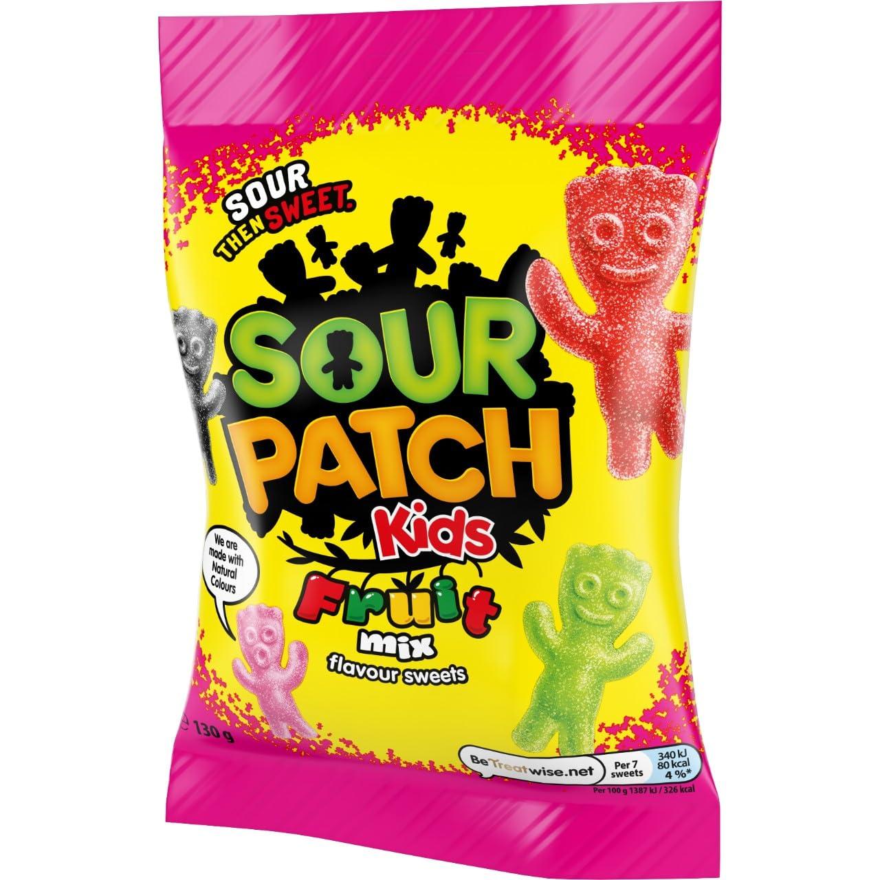 Sour Patch Kids Sour Patch Mixed Fruit Flavoured Sour Sweets 130g