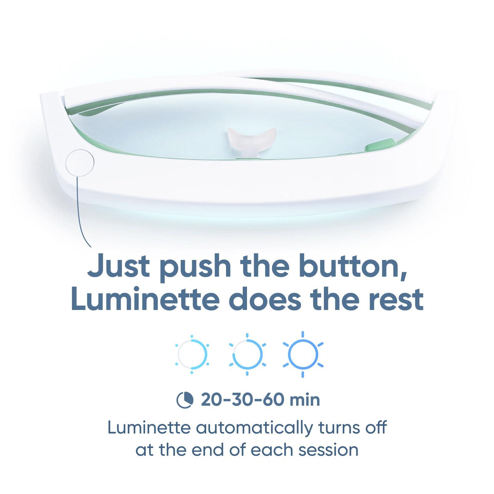 luminette Luminette 3 Light Therapy Glasses - Wearable Light Therapy Lamp - Blue Enriched White LED Sun Lamp - Natural Relief for Sleep Problems & Jet Lag (Green)