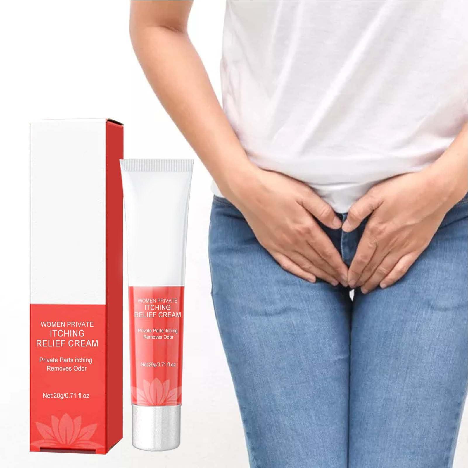Fyearfly Intimate Soothing Cream, Women Intimate Area Itching Ointment, Pack of 3 Women Private Itching Relief Cream Gentle Cleaning Odours Feminine Itch Treating Cream for Health Care, 20g
