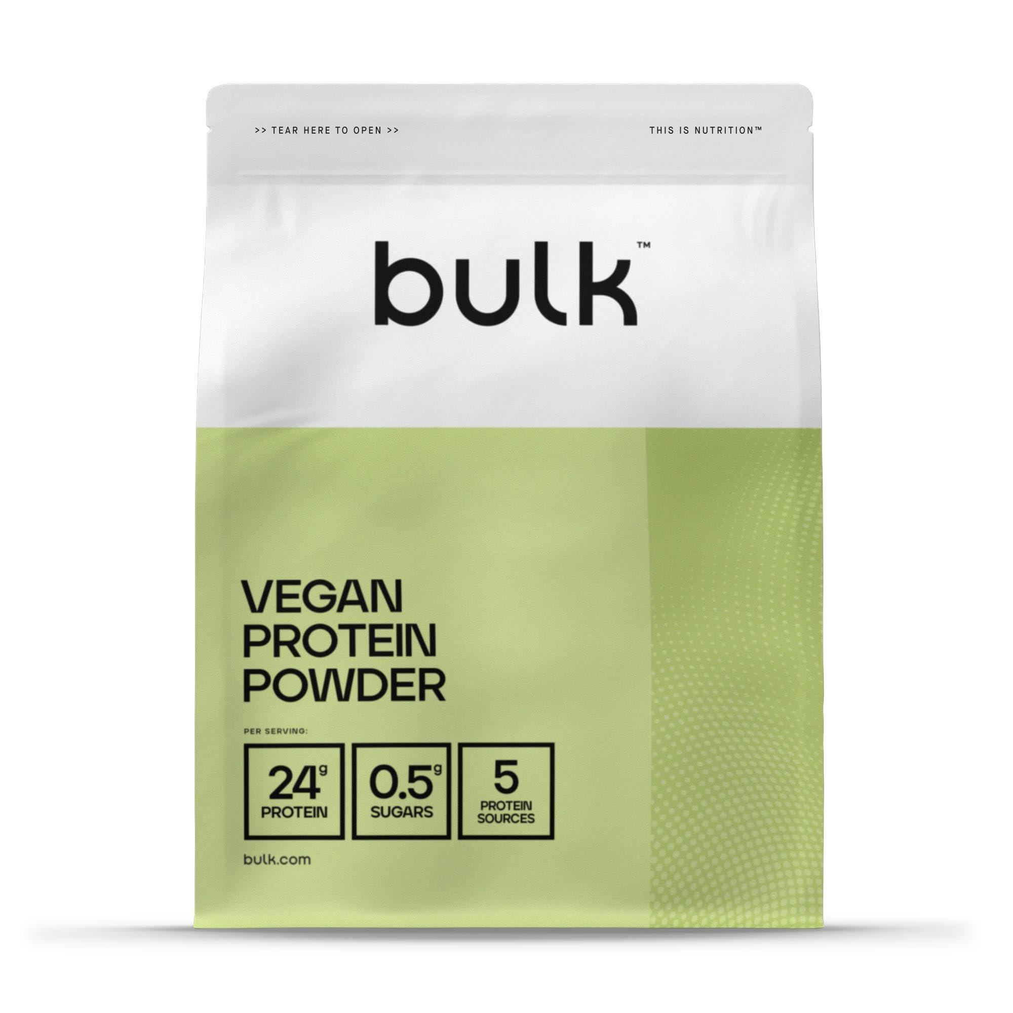 Bulk Bulk Vegan Protein Powder, Plant Based Protein Shake, Chocolate Cookies, 2.5 kg, New & Improved Formula, 71 Servings, Packaging May Vary