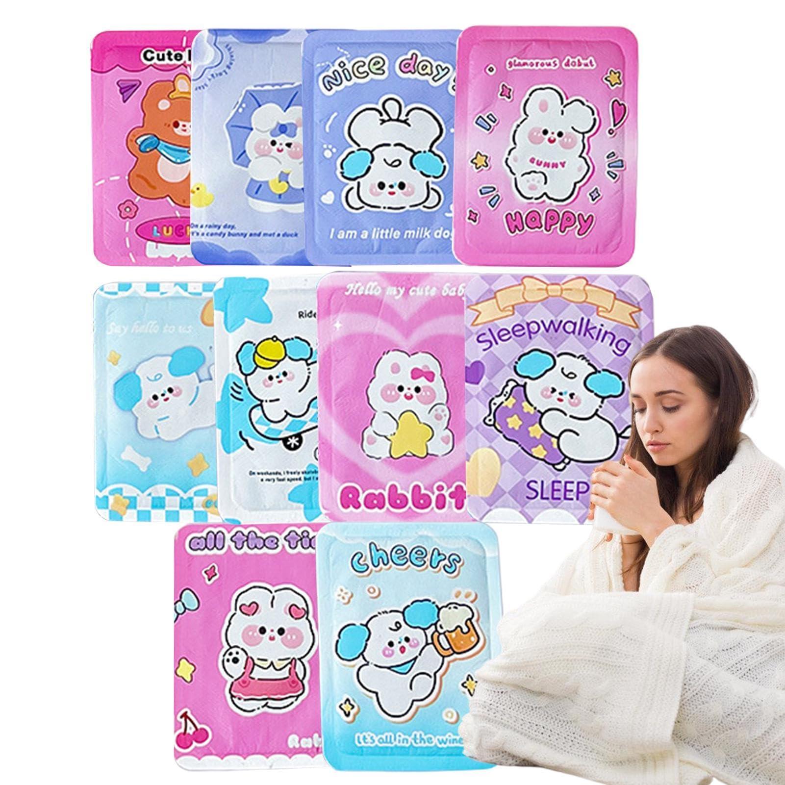 FreshCart Basics Adhesive Heating Pad | Heat Patches - Body Warmer Stickers, Lasts 10 Long Hours, Heat Patches for Back, Abdomen, Hands, Animal Pattern Design