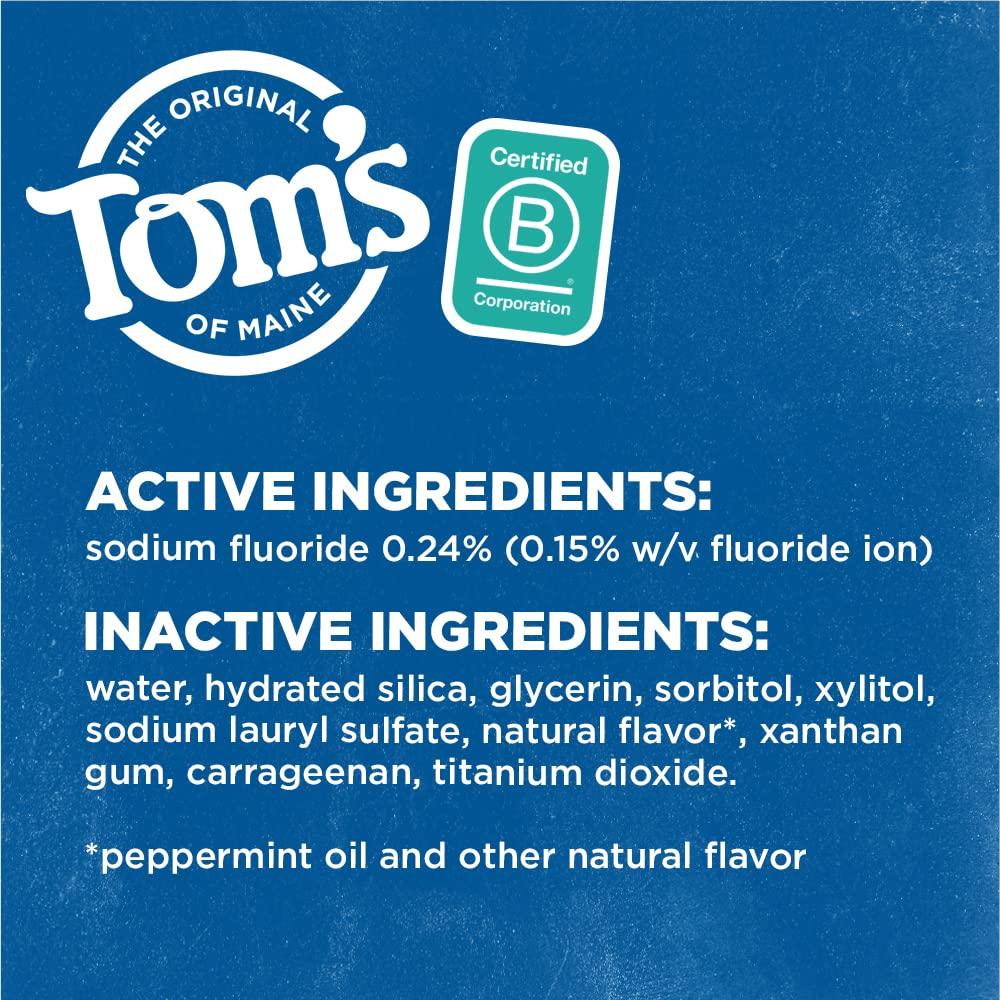 Tom\'s of Maine Tom\'s of Maine - Natural Luminous White Toothpaste with Fluoride Clean Mint - 4 oz.