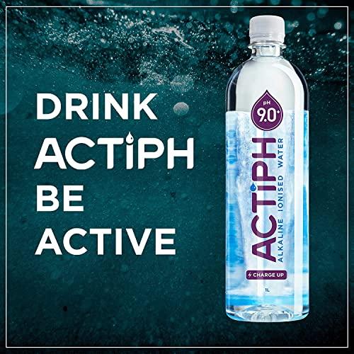 London Luxury Alkaline Ionised Spring Water pH9+ (12x 1L) Purified with Electrolytes Clean and Smooth Taste (12x 1000ml)