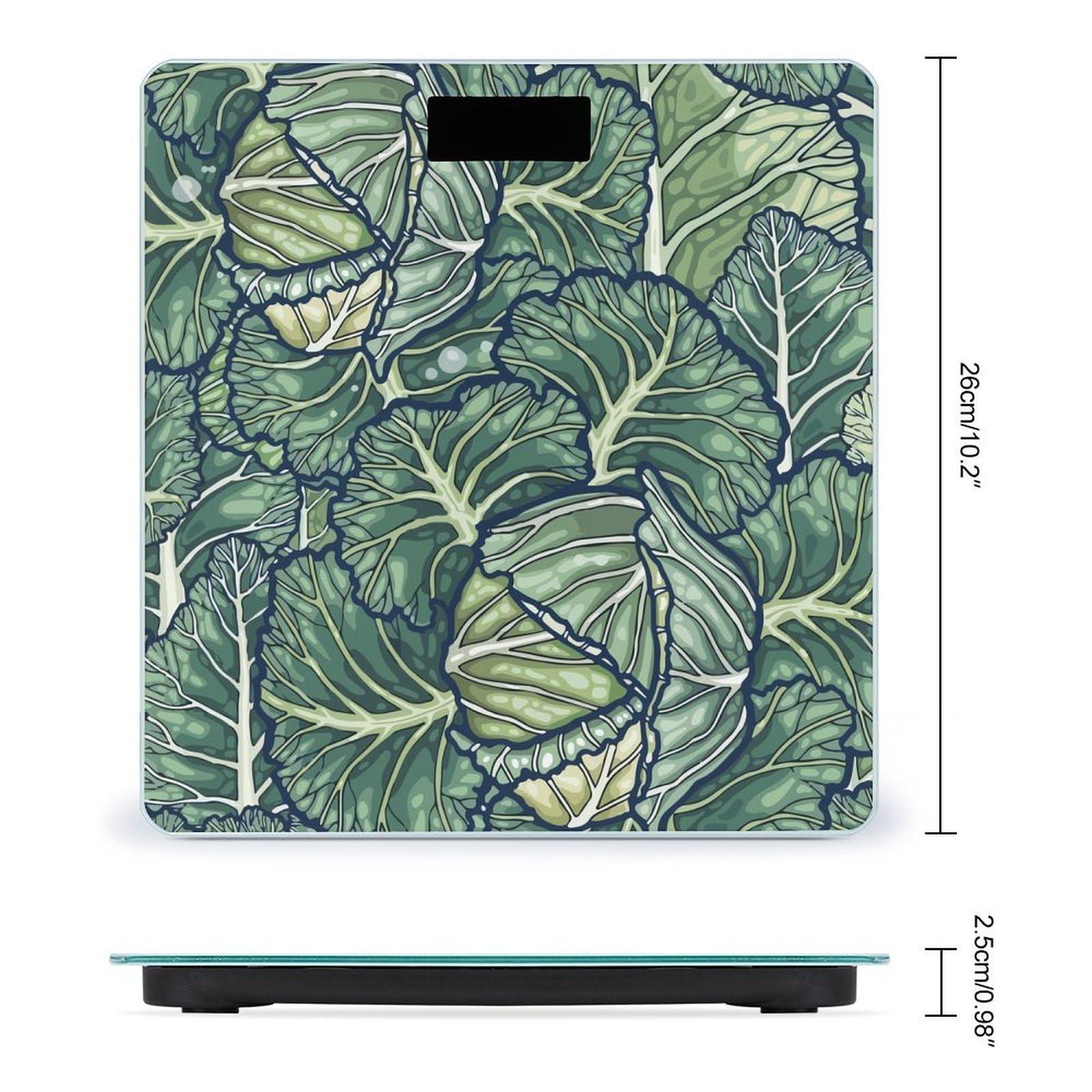 Generic044 Vegetable Cabbage Fashion Weight Scale LCD Display Digital Scales For Body Weight Fit Bathroom Office Gym