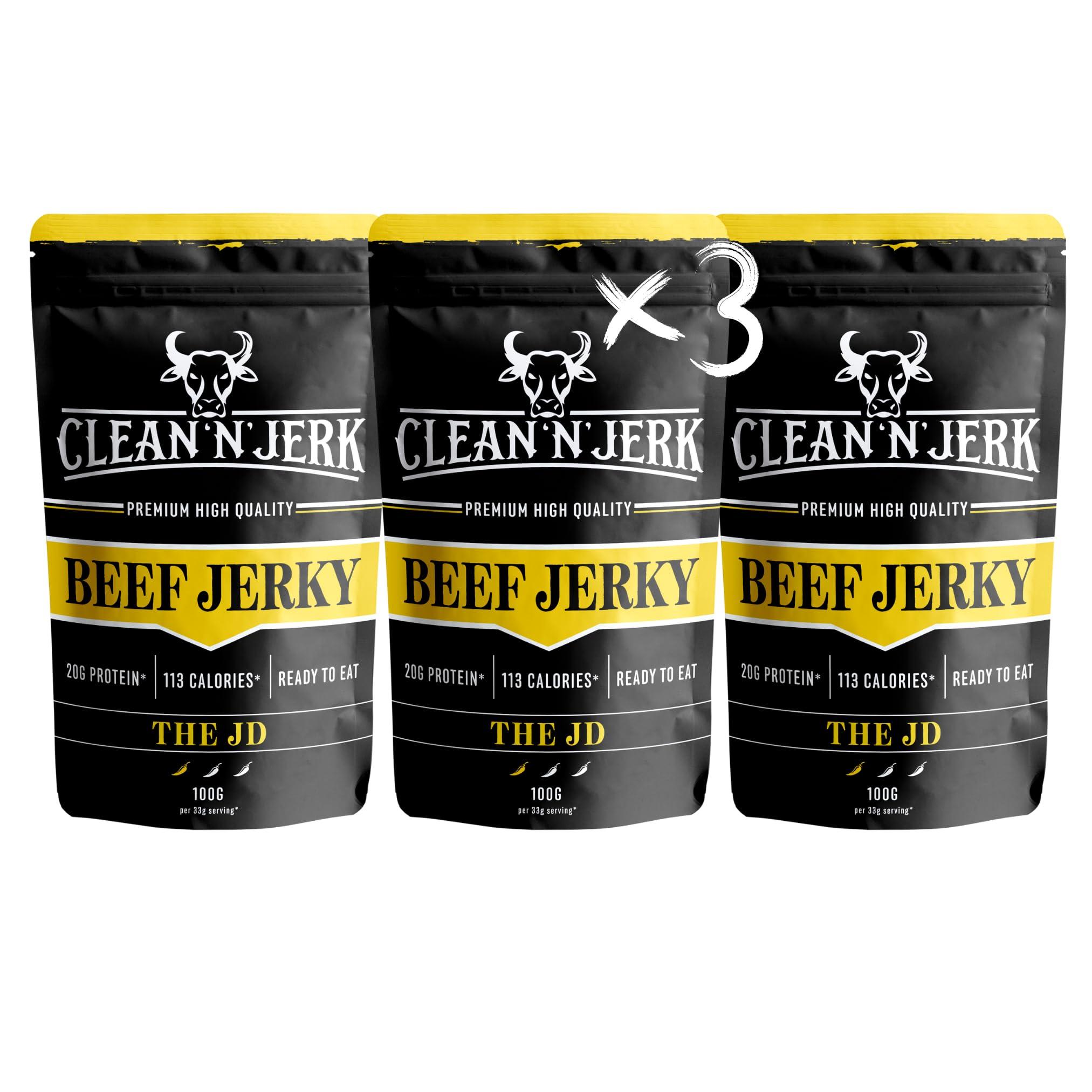 Clean \'N\' Jerk Clean \'N\' Jerk The JD Beef Jerky 100g x3