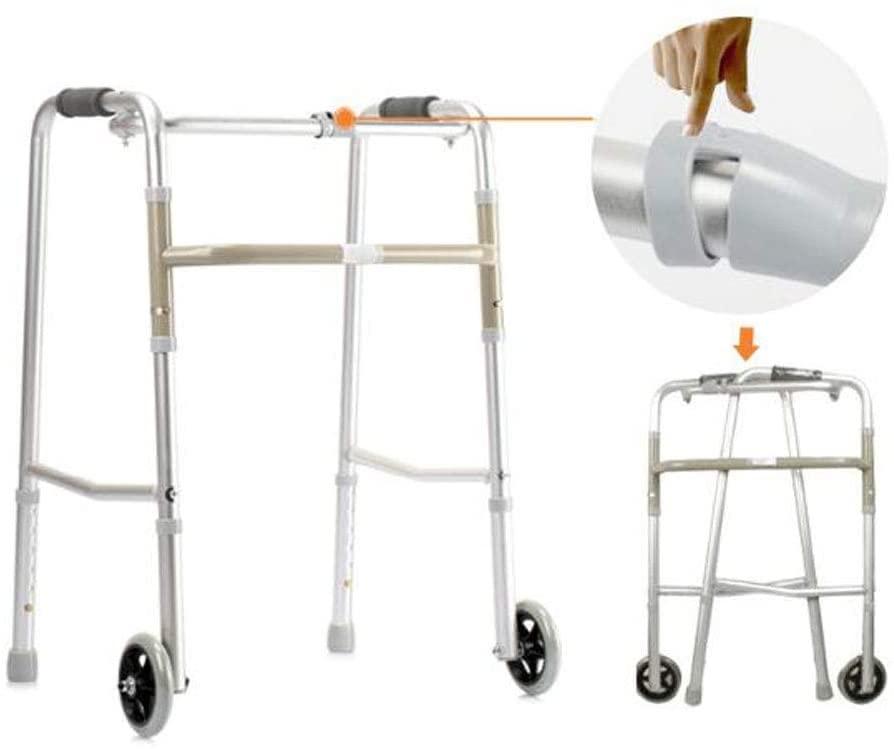 ATAAY Handrail Elderly Disabled Walking Support Four-legged Crutches Rehabilitation Aluminum Alloy Double Pulley 59cmx50cmx78cm Non-slip Walking Stick With Hospital Family