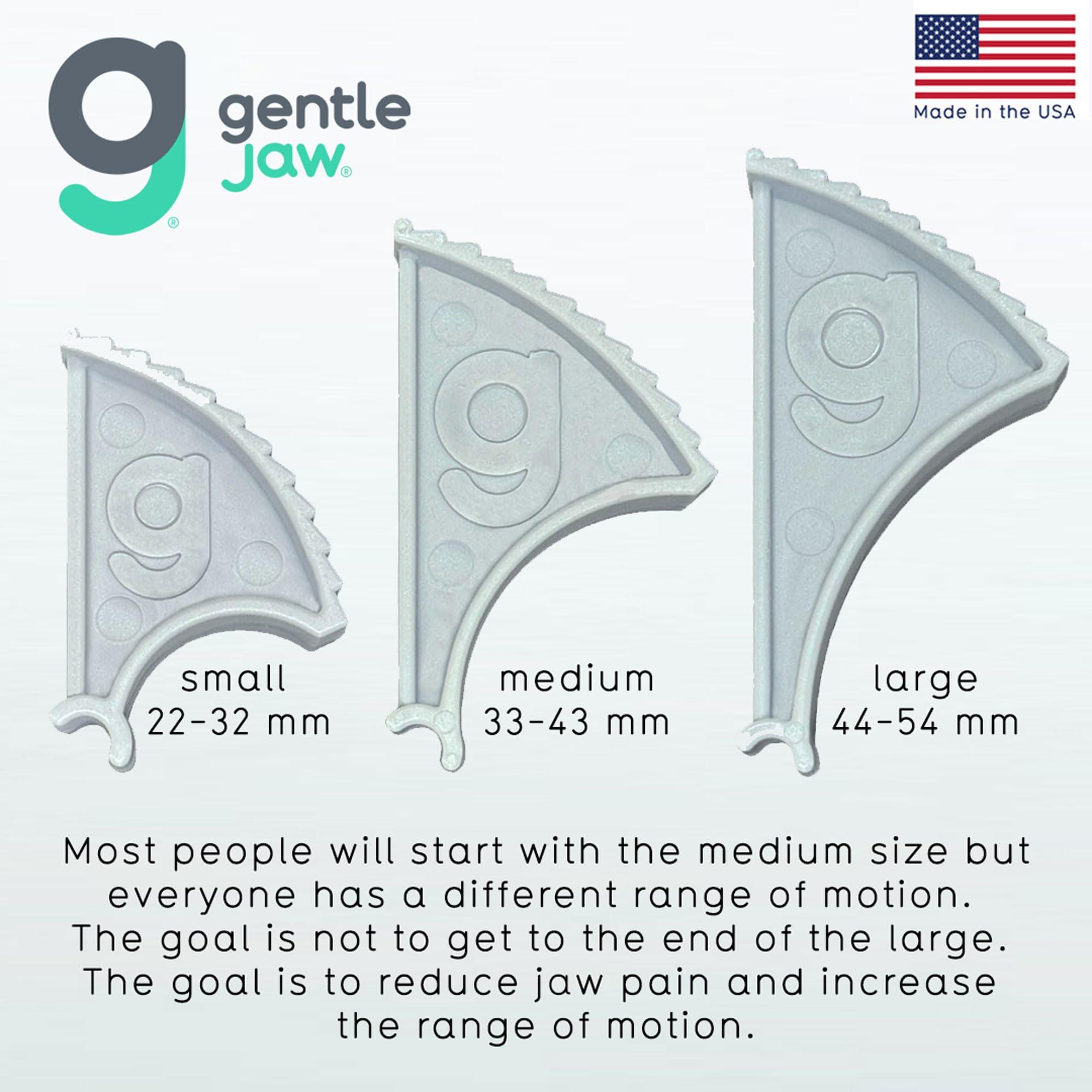 Gentle Jaw Pain Relief Device for TMJ, Grinding, Clenching, Headaches, Trismus & Bruxism Caused by Tight Jaw Muscles. Use Gentle Jaw for Passive Stretching to Relax Your Jaw Muscles; it is Yoga for The Jaw