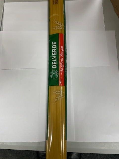 HealthyLiving4u Delverde Long Spaghetti, 500g - Authentic Italian Pasta - Excellent For Snacking, Stir-Frying, Soups, Or As A Quick Side Dish - Ready In Few Minutes (Pack of 1)