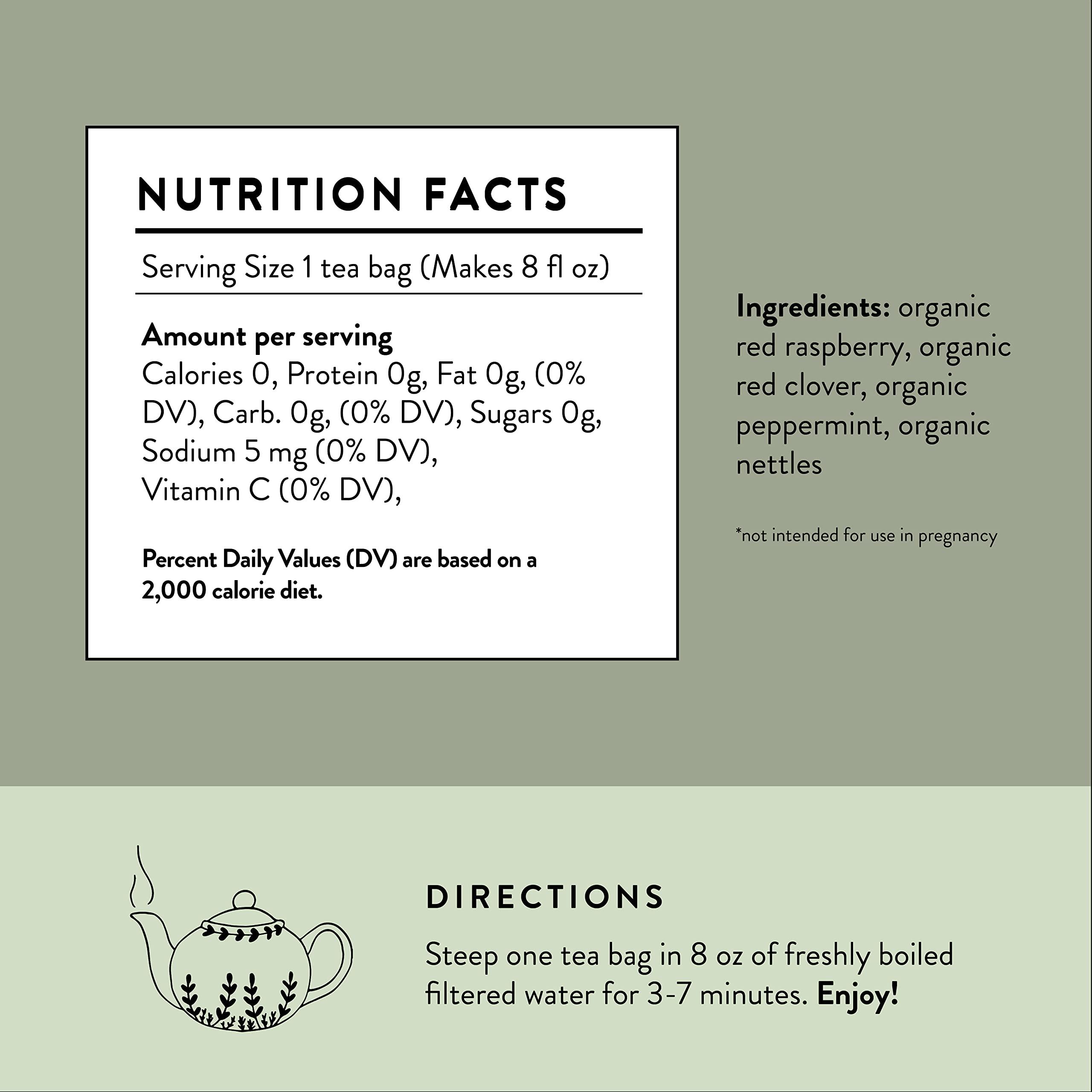 Moontime Tea Organic Fertility Tea, 30 Tea bags