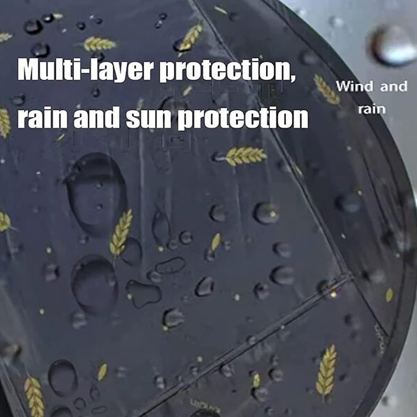 HFGN HFGN Universal Electric Wheelchair Umbrella Canopy Awning, Adjustable Outdoor Umbrella Holder Sun Shade Rain Cover, Black, Polyester, Nylon, Water-Resistant, For Most Wheelchairs