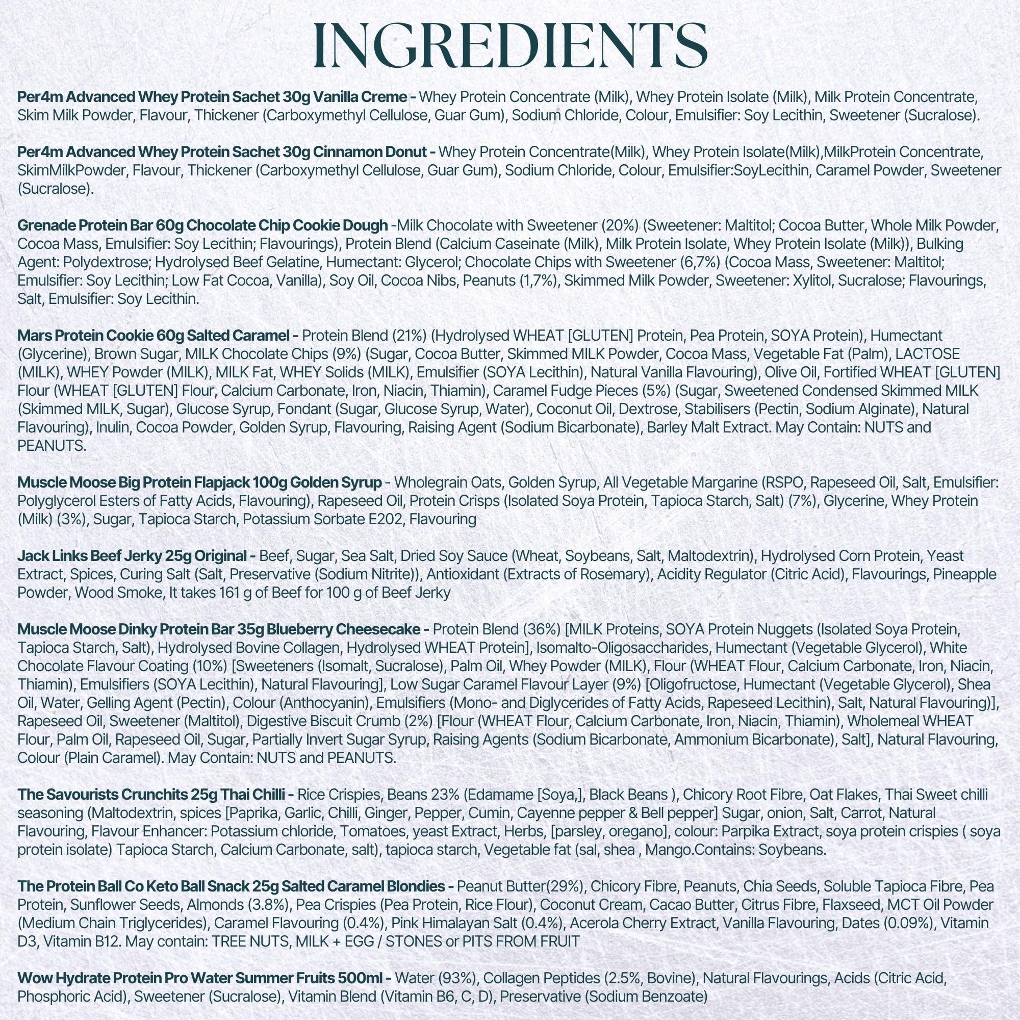 A Amousa Protein Hamper-Protein Gift Set & Fitness Hamper Including Protein Bar, Protein Powder & More! This Protein Box Is A Great Gym Gifts for Men&Women! Protein Gifts for Men,Women & Gifts for Gym Lovers!