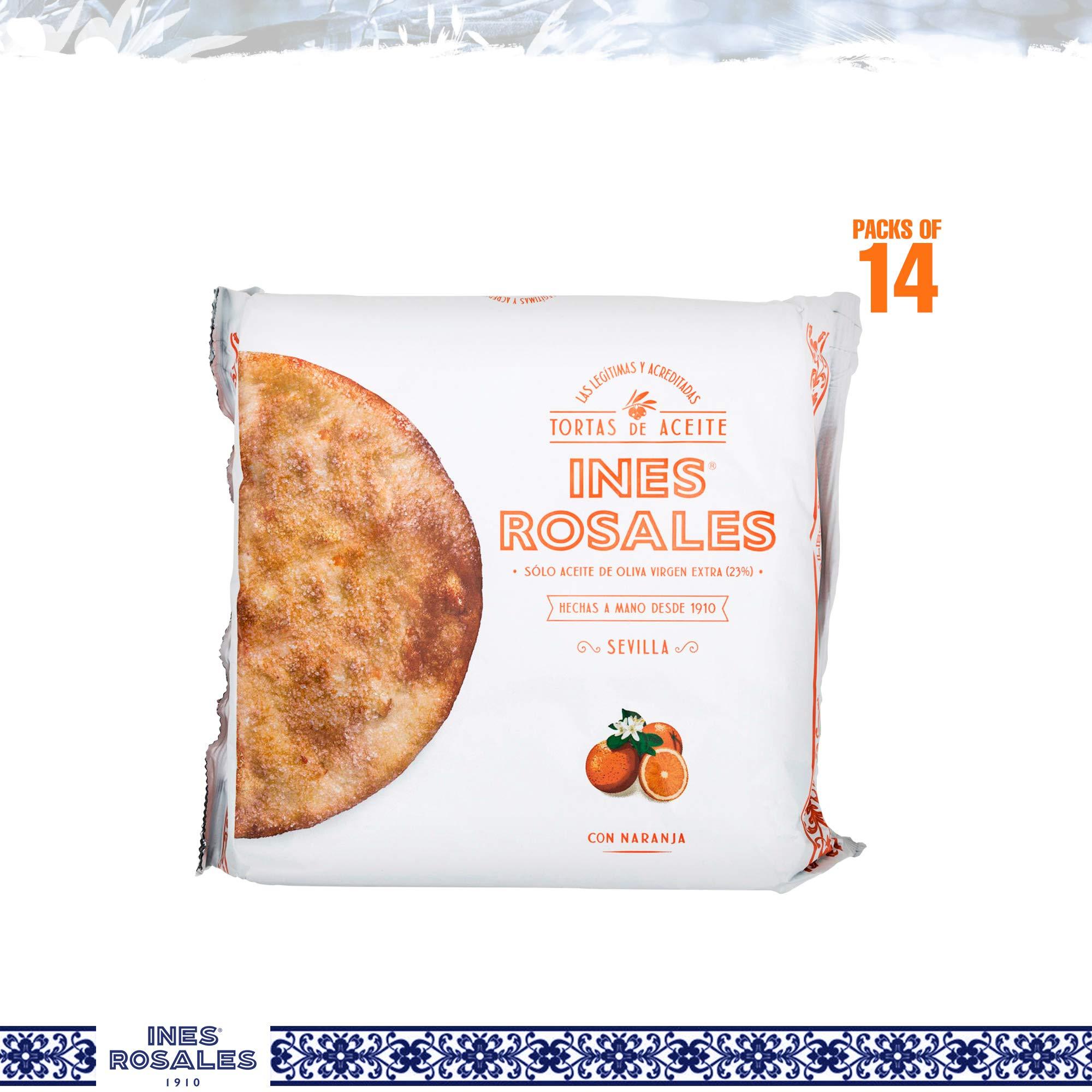 Ines Rosales Ines Rosales Sweet Olive Oil Tortas with Orange, Spanish Snacks, 14 x 120g
