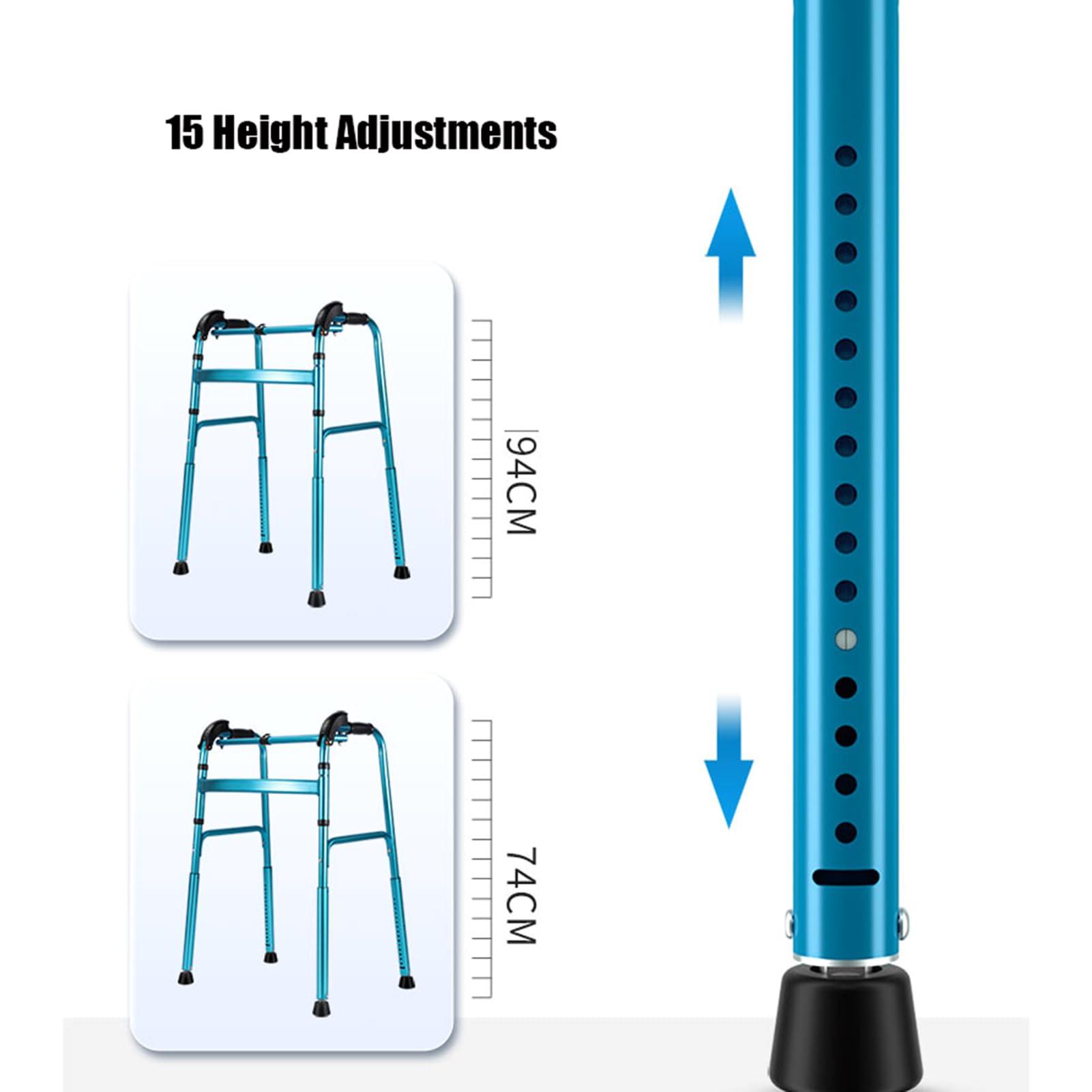 Joyfitness Joyfitness Climbing Stairs Standard Walker,Adult Walker, Climbing Stairs Aluminium Folding Walking Frame, Walking Mobility Aid for Elderly