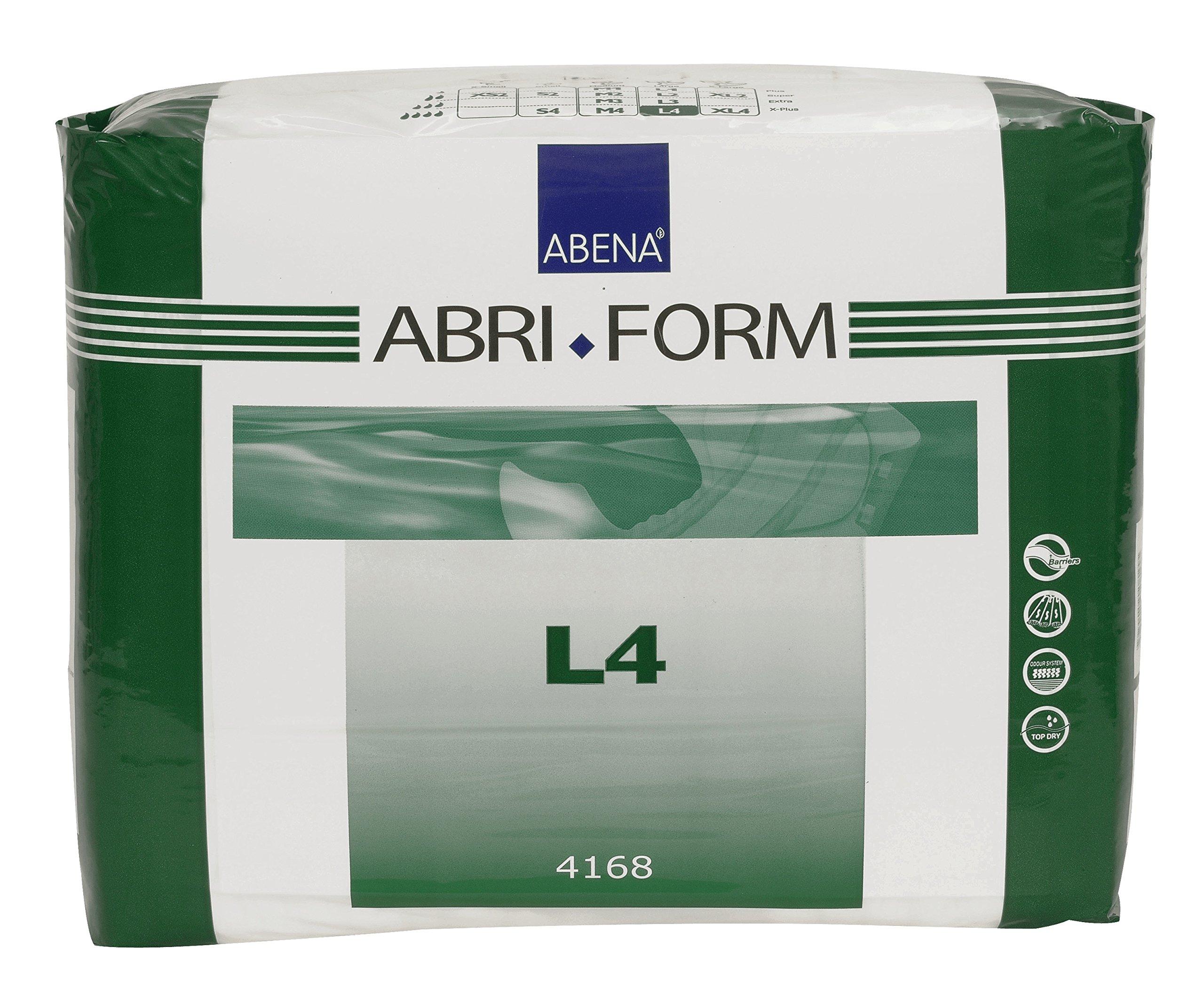 ABENA Abena Abri-Form Comfort Plastic-Backed Briefs, Level 4, (Medium to Large Sizes) Large, 36 Count
