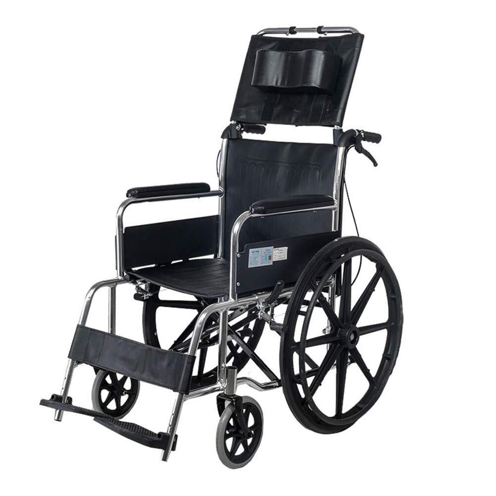 Auoeer Wheelchair Neck Support Headrest Padding, Head Neck Rest Cushion Back Extension Headrest Pillow for Adults Travel Wheelchair Accessories (15-20" Universal - Black)