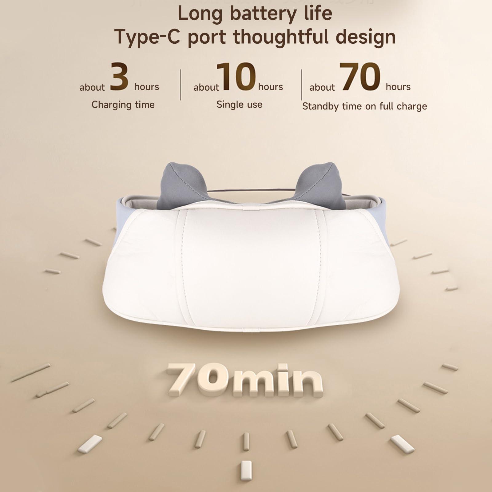 KULSUM Neck Massager, Back and Shoulder Hot Compress Massager, Two Modes, Shiatsu Massager for Neck, Back, Shoulder, Foot and Leg with Overheating Protection, Gifts for Women and Men