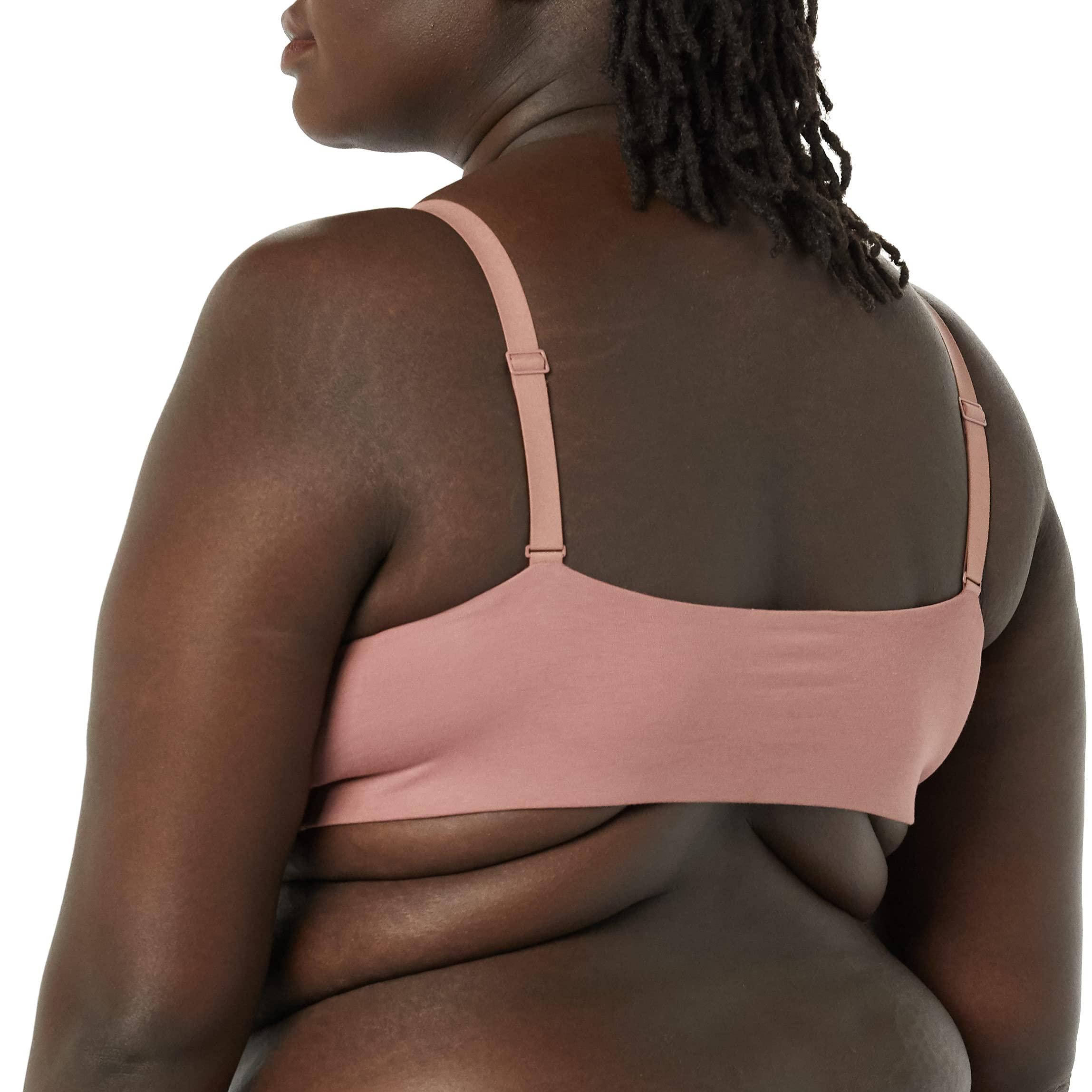 Amazon Aware Amazon Aware Women's Low Cut Support Padded Bralette, Mushroom Brown, XXS