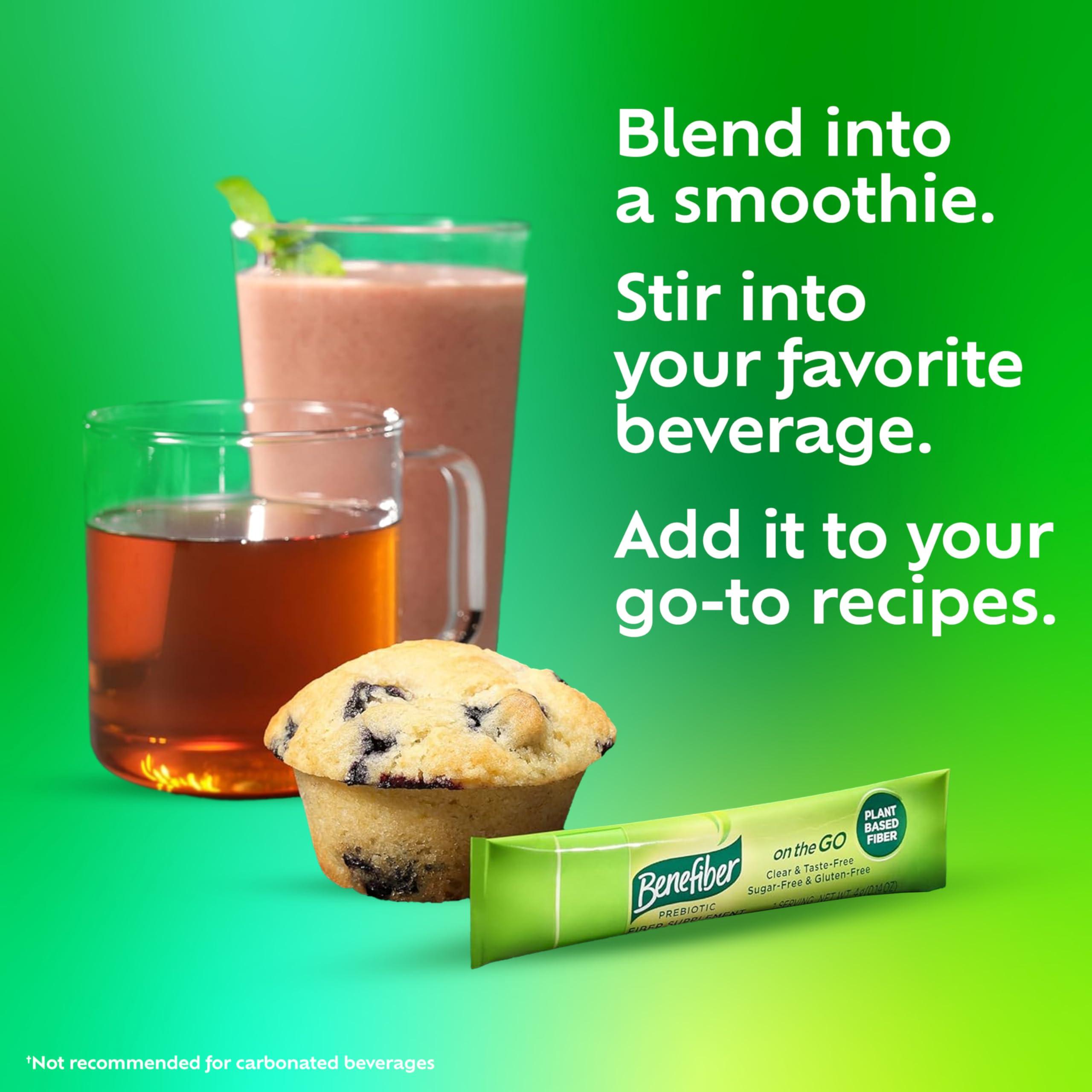 Benefiber Benefiber 302805 Fiber Supplement Powder Stick Packs for Digestive Health, 28 Sticks, 3.92 Ounces