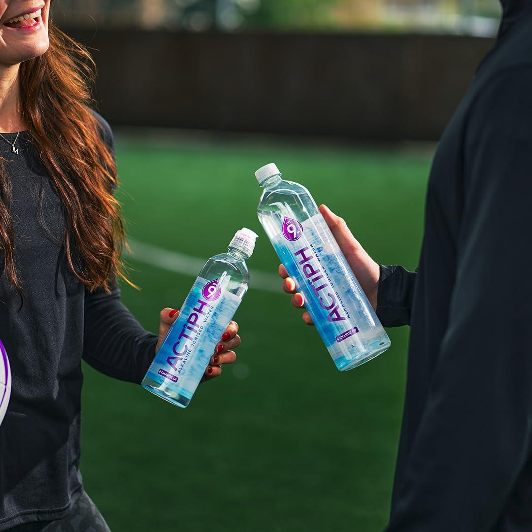 ActiPH Alkaline Ionised Spring Water pH9+ Purified with Electrolytes Clean and Smooth Taste ACTIPH Water (1L x12)