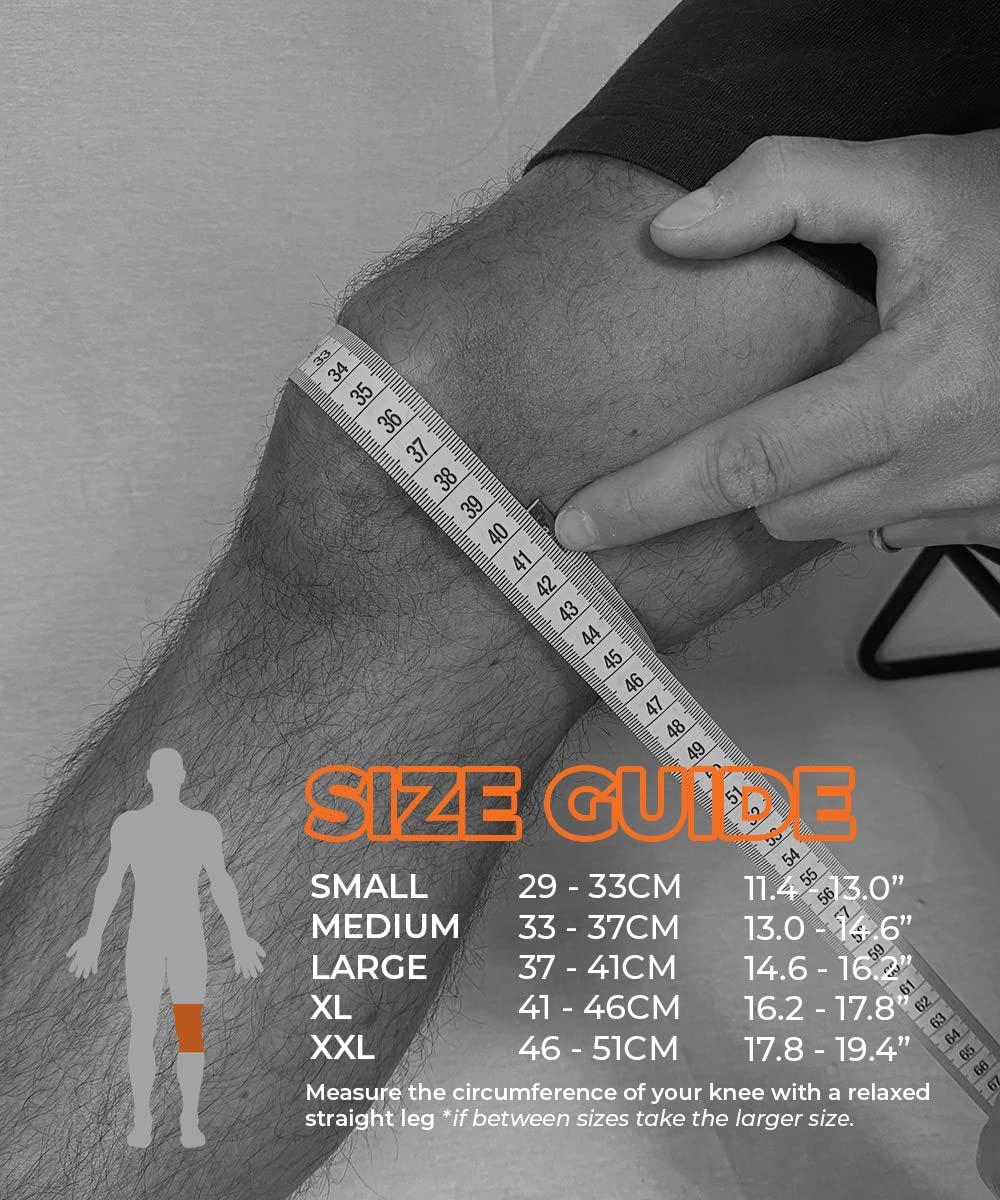 Bearhug Bearhug Bamboo Knee Support For Women and Men - Compression Sleeve Knee Brace for Running Walking Weight Lifting and Sports with Anti Slip Silicone - Aids Arthritis Pain Relief and Rehabilitation, XXL