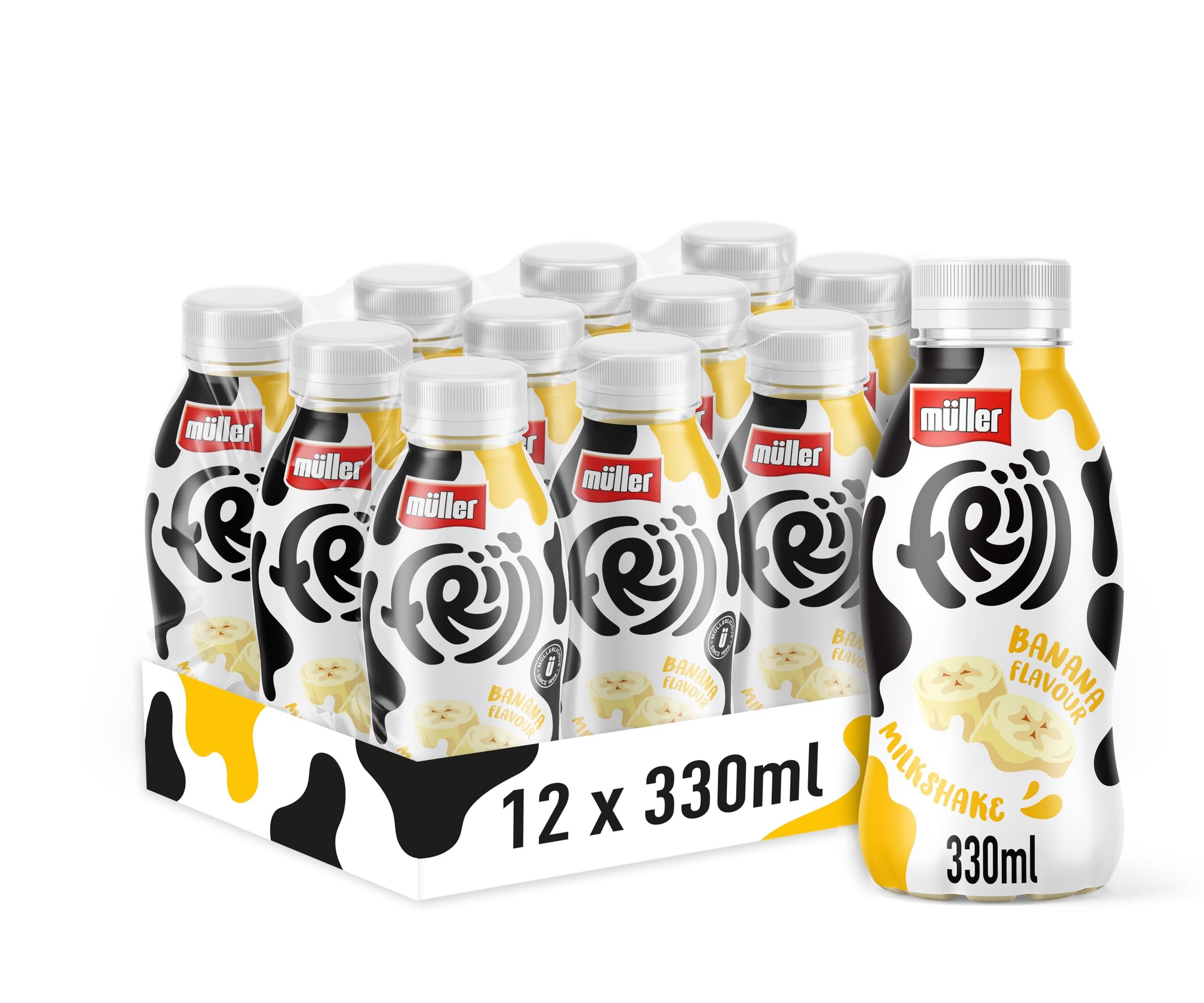 FRijj Muller FRijj Banana Milkshake 330ml (12 Pack)