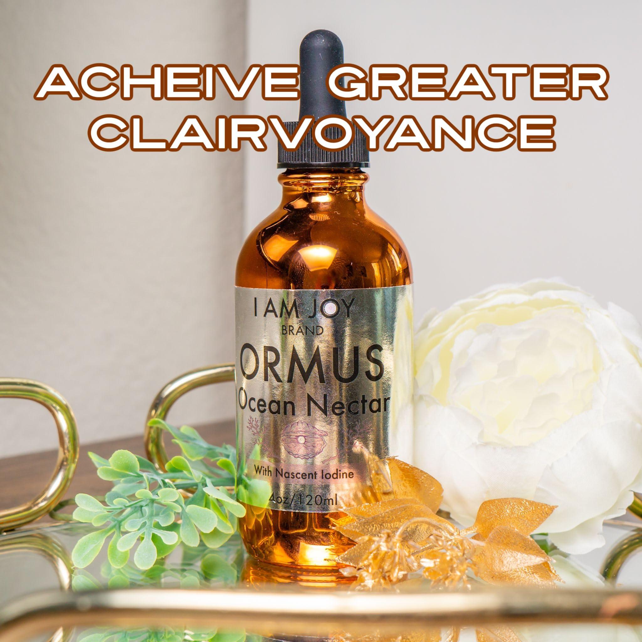 I Am Joy co. I Am Joy co. Ormus Ocean Nectar Monoatomic Gold with Iodine Designed to Decalcify The Pineal Gland, Support Thyroid and Increase Feelings of Alertness, Clarity of Thought and Energy 4oz