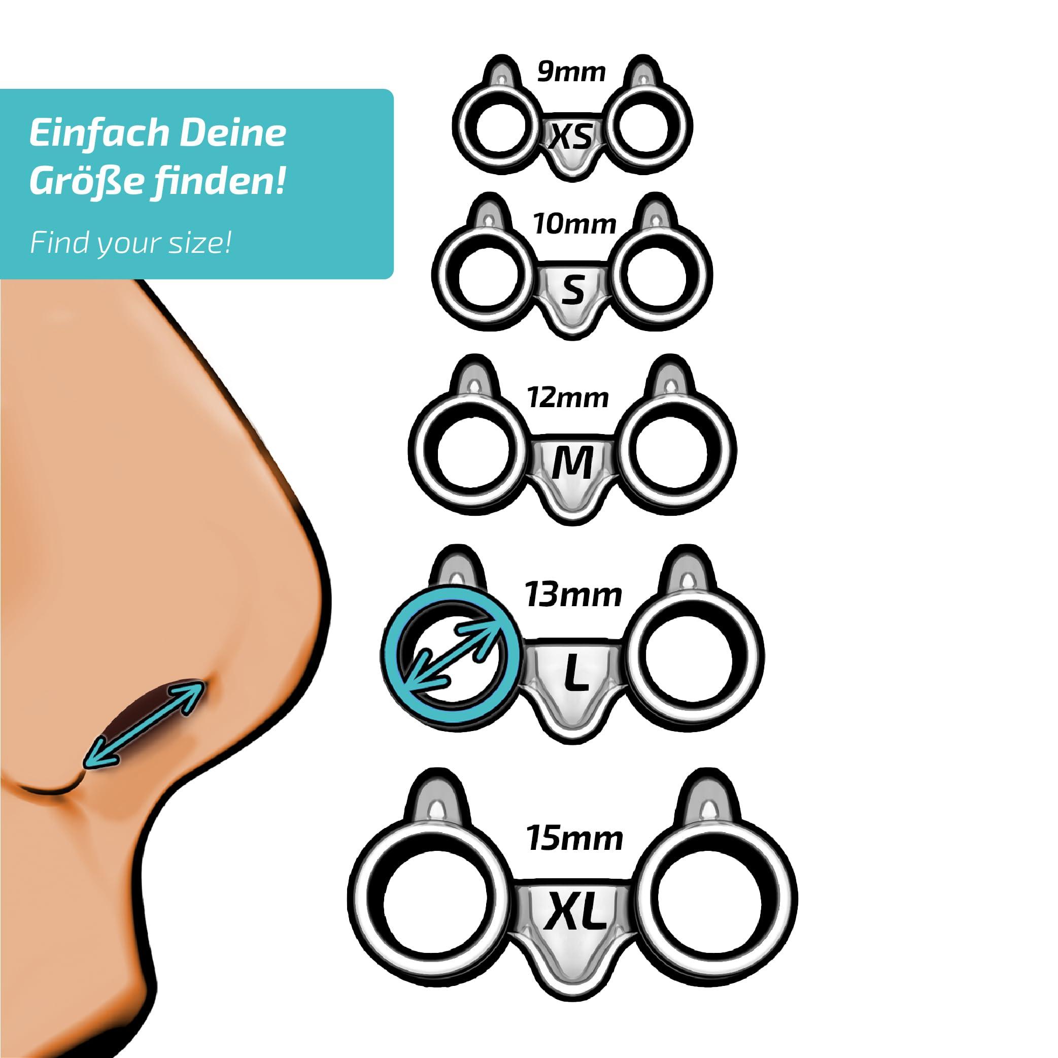 NasiVent NASIVENT Sport - Premium Nose Dilator - Improved Nose Breathing - Nose Separator - Unique Thanks to Innovative Retaining Pins - Made of Silicone - (Starter Set) Sky Blue