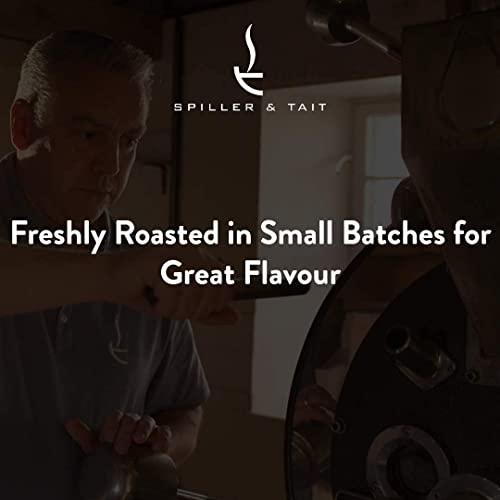 Spiller & Tait Spiller & Tait Tait's Gold, Gourmet Coffee Bean Blend 1kg Bag, Rich Arabica Beans Espresso Blend Medium/Dark Roast - Suitable for All Coffee Machines