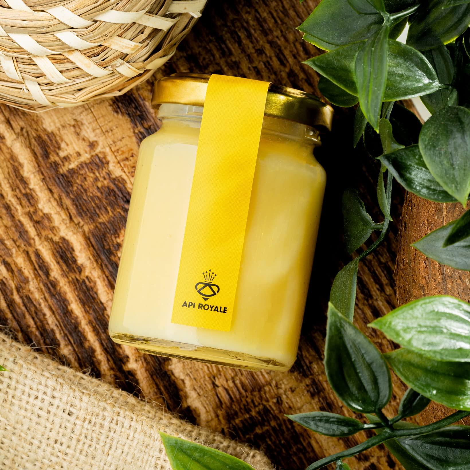 API ROYALE API ROYALE - Pure & Fresh Royal Jelly 100g Premium Fresh Royal Jelly Nutritional Supplements 100% Natural with Natural and Non-Gluten Formula