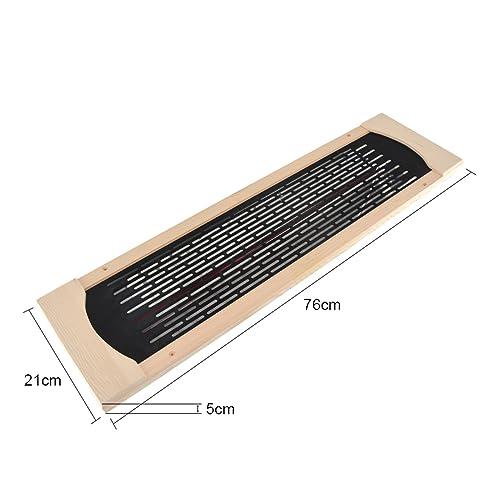 AIRYSSFU Sauna Steam Generator, Full Ceramic Infrared Sauna Heater Tube, Sauna Accessories Ceramic Sauna Heater Panel(2pcs)