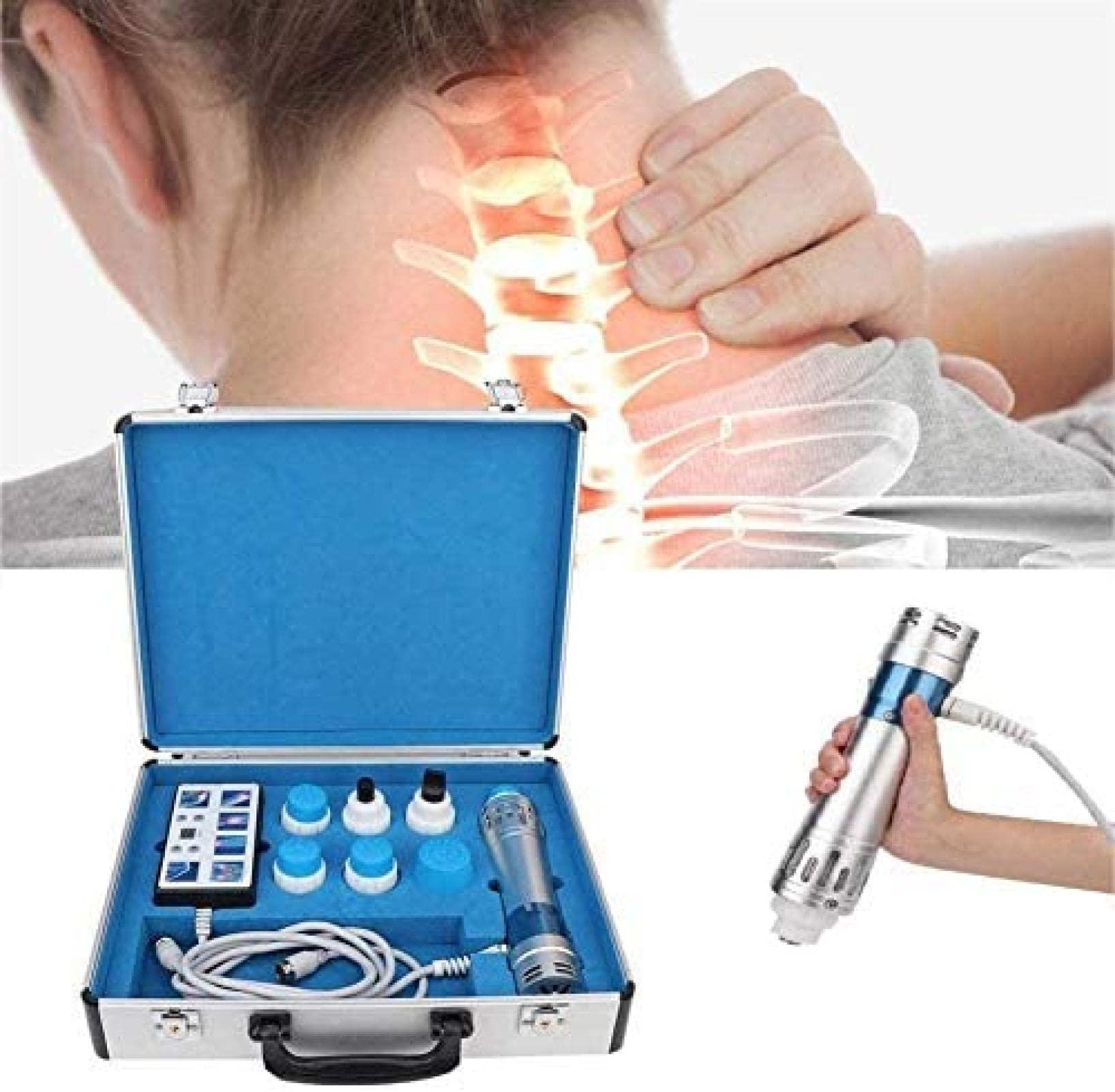 Generic Shockwave Therapy Machine for Ed, Electromagnetic Extracorporeal Machine Relief for Plantar Fasciitis, Tendonitis, Elbow Pain