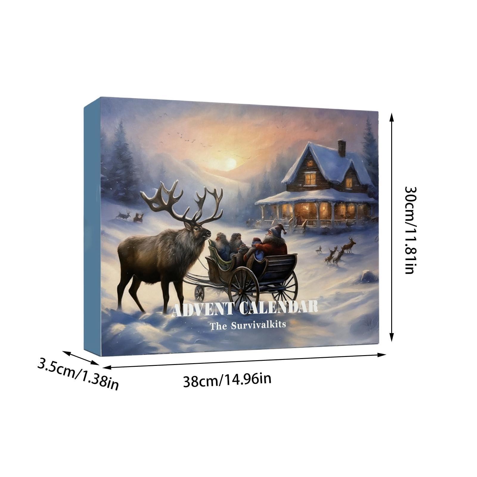 HIMS HIMS 2024 Advent Calendar, with Mens Survival Kit, Tool Christmas Calendar for Adults, Teenagers, D