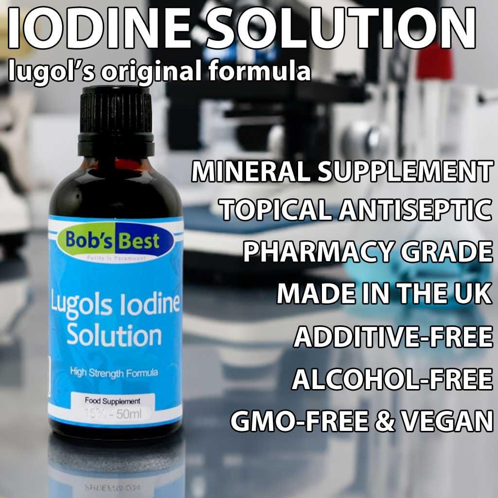 Bob's Best Lugol's Iodine Solution - 3% - 50ml