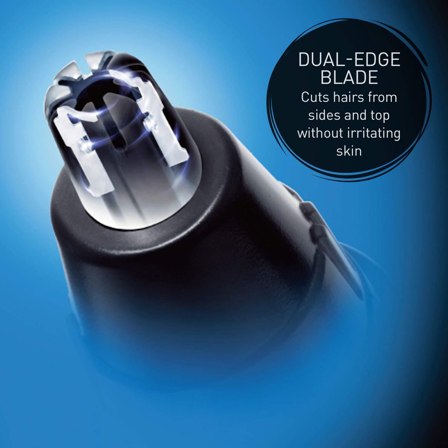 Panasonic Panasonic ER-GN30-K Men\'s Nose & Ear Hair Trimmer with Improved Dual-Edge Blade and Vortex Cleaning System