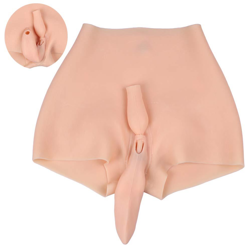 Tex-Eorey Tex-Eorey Silicone Transgender Panty - Realistic Underwear Hip Up Crossdresser for Crossdressing Drag Queen Cosplay Shemale Transgender,Flesh,85