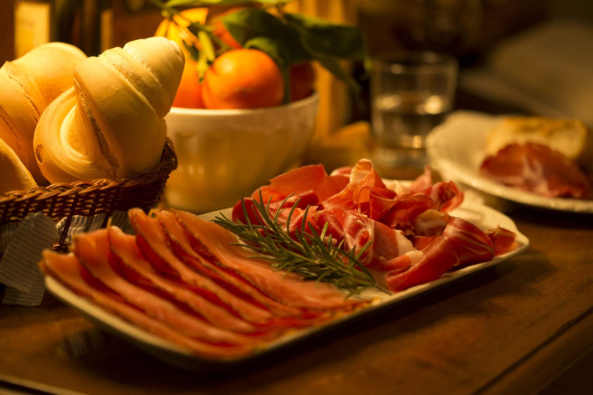 Salumi Pasini Prosciutto Crudo di Parma D.O.P. Salumi Pasini | Parma Cured Ham | Slice | Delicate Taste | 1.7 kg | 100% Italian Meat