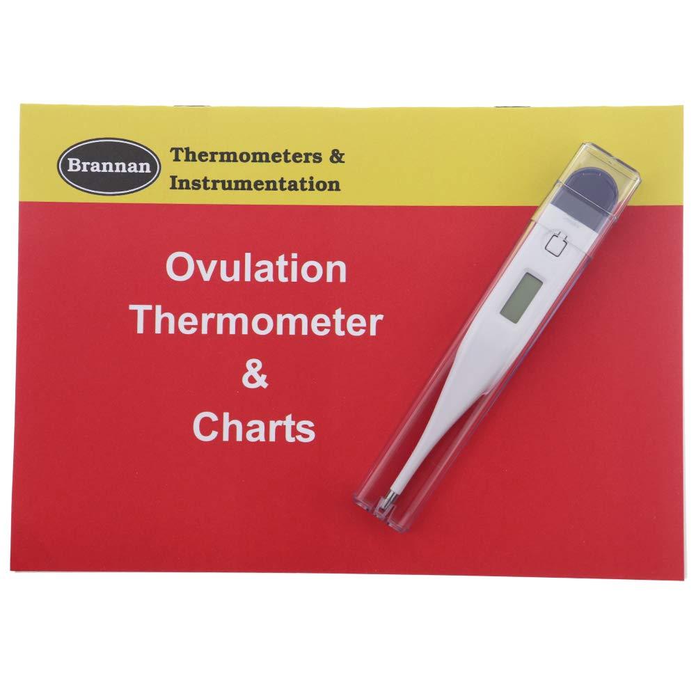 Brannan Basal Thermometer For Ovulation With Recording Charts