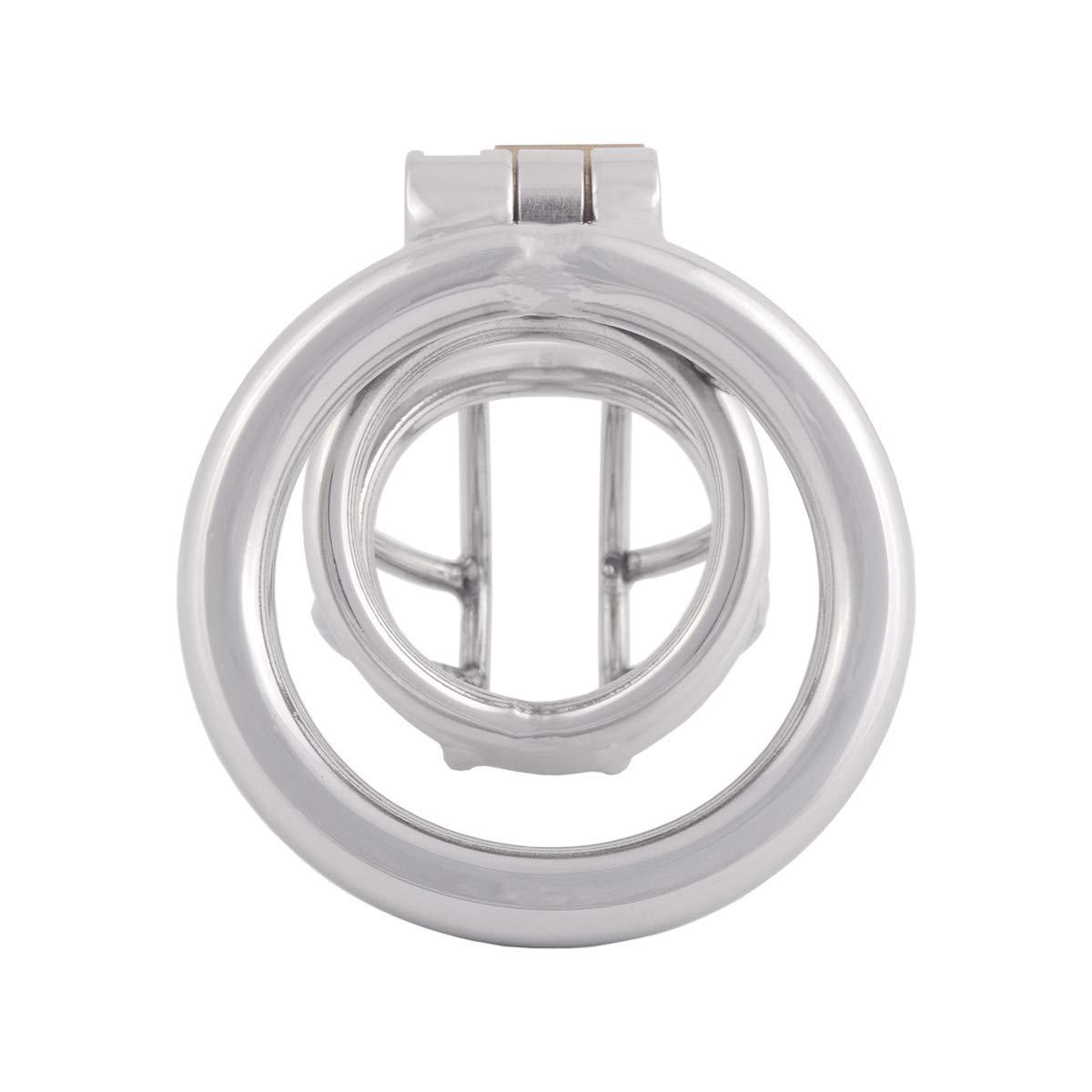 TERNENCE TERNENCE Stainless Steel Small Male Chastity Device Ergonomic Design Cock Cage S250 (1.97 inch / 50mm)