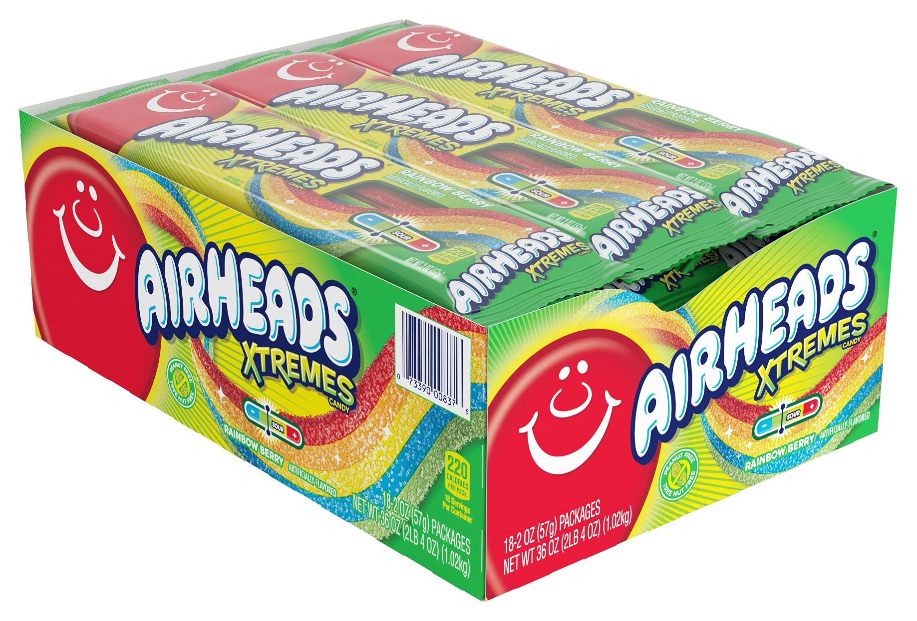 Airheads Air Heads Xtremes Sour Belts (Pack of 18)