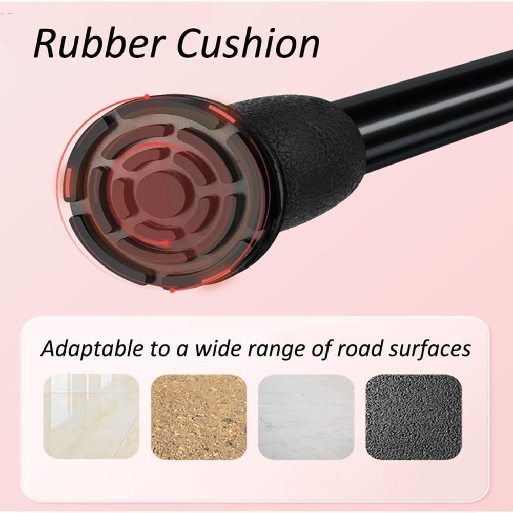 FreshCart Basics Aluminum Foldable Underarm Crutches, with Hand Grips & Rubber Tips Walking Aid, Folding Portable Walking Crutches