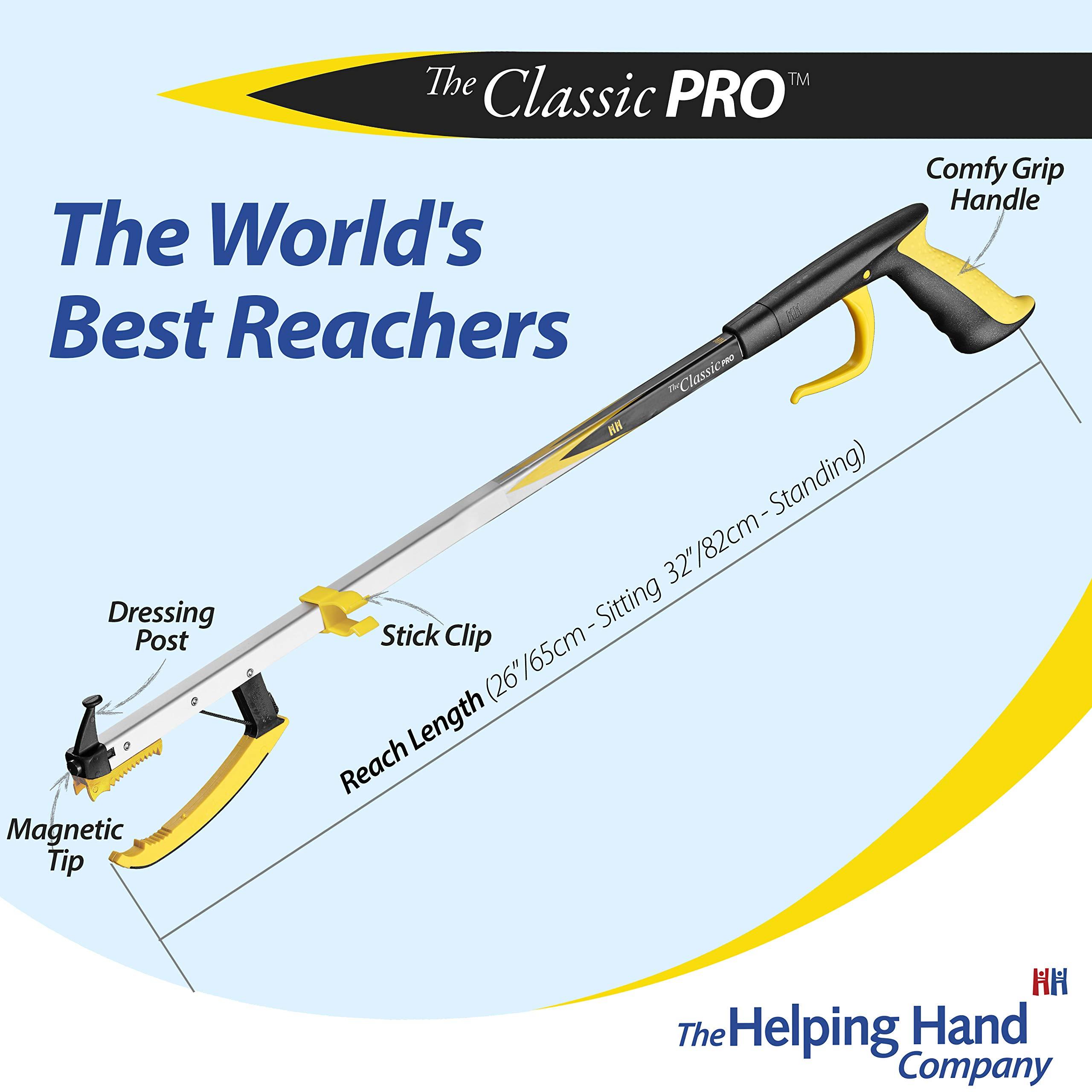 The Helping Hand Company The Helping Hand Company Classic Pro Reacher Grabber 26 inch / 65cm. Long handled grabber stick for elderly, disabled, or anyone struggling when bending and reaching.
