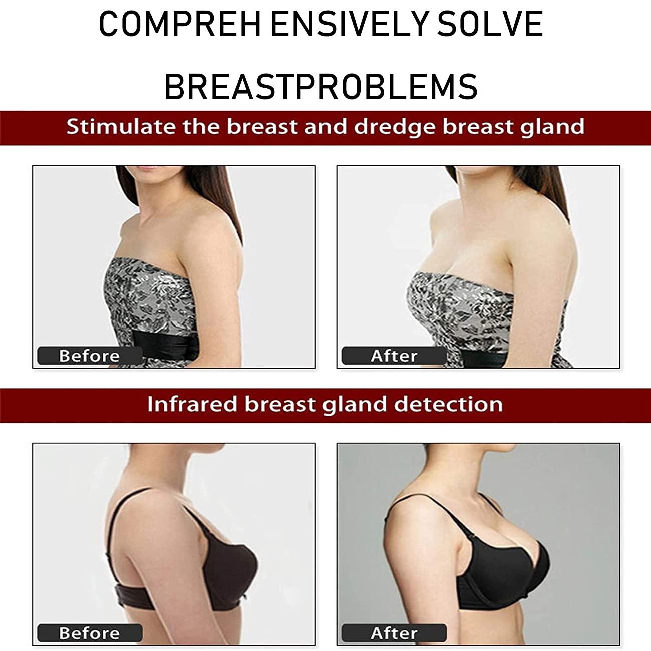 Lnobern ZhiLianZhao Professional Breast Enlargement Machine, Breasts Augmentation Massager with Fast Heat Conduction, Ice Massage, Adjustable Angle for Chest Care, Waist Relaxation