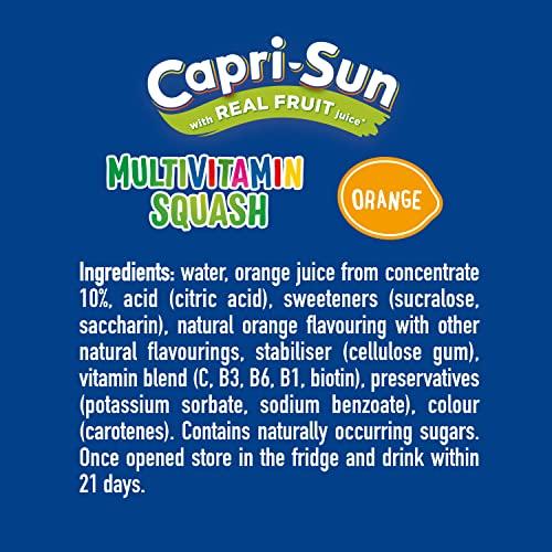 Capri Capri-Sun No Added Sugar Multivitamin Orange Squash, 1l