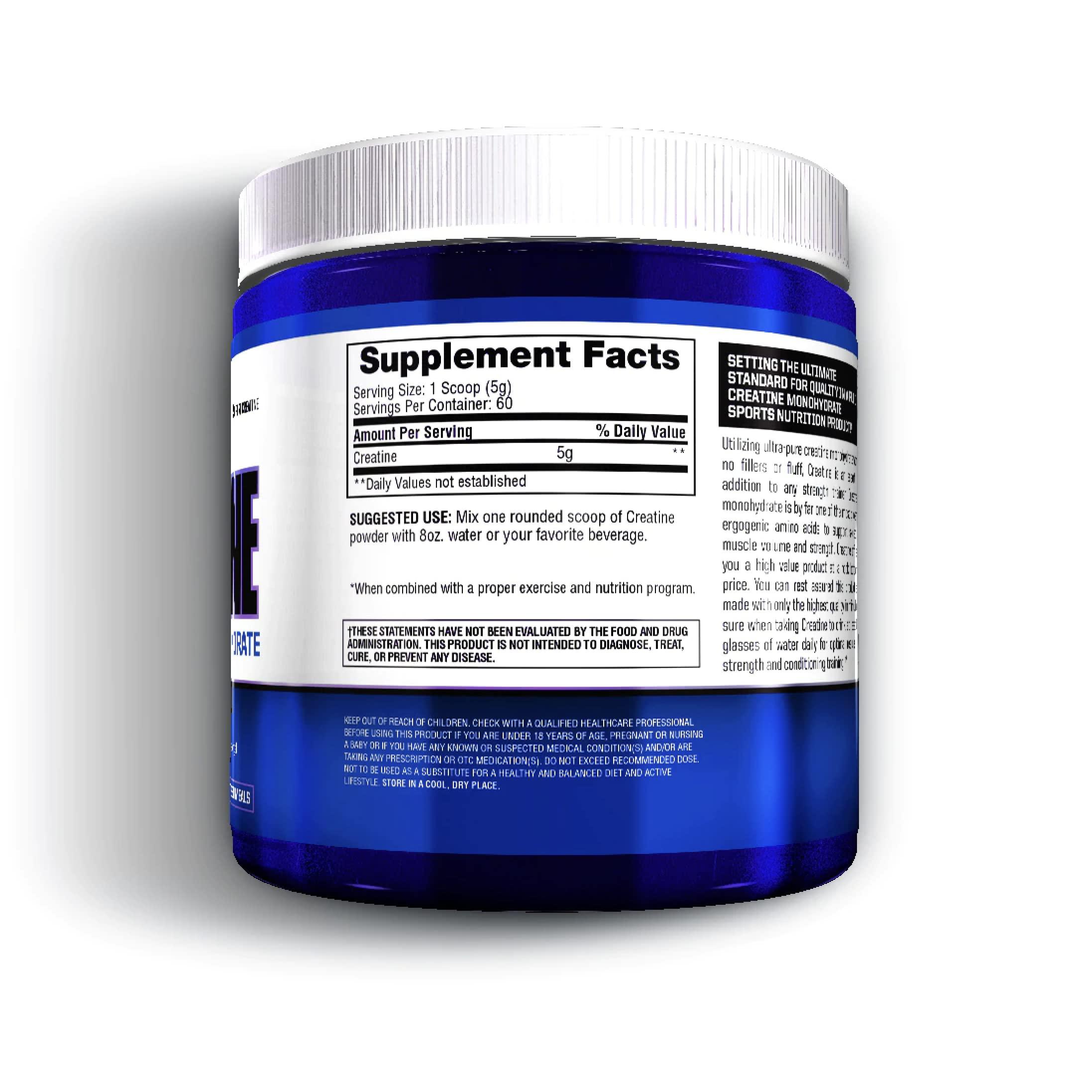 Gaspari Nutrition Gaspari Nutrition Qualitine 300 g Creatine Monohydrate Muscle Size and Strength Powder