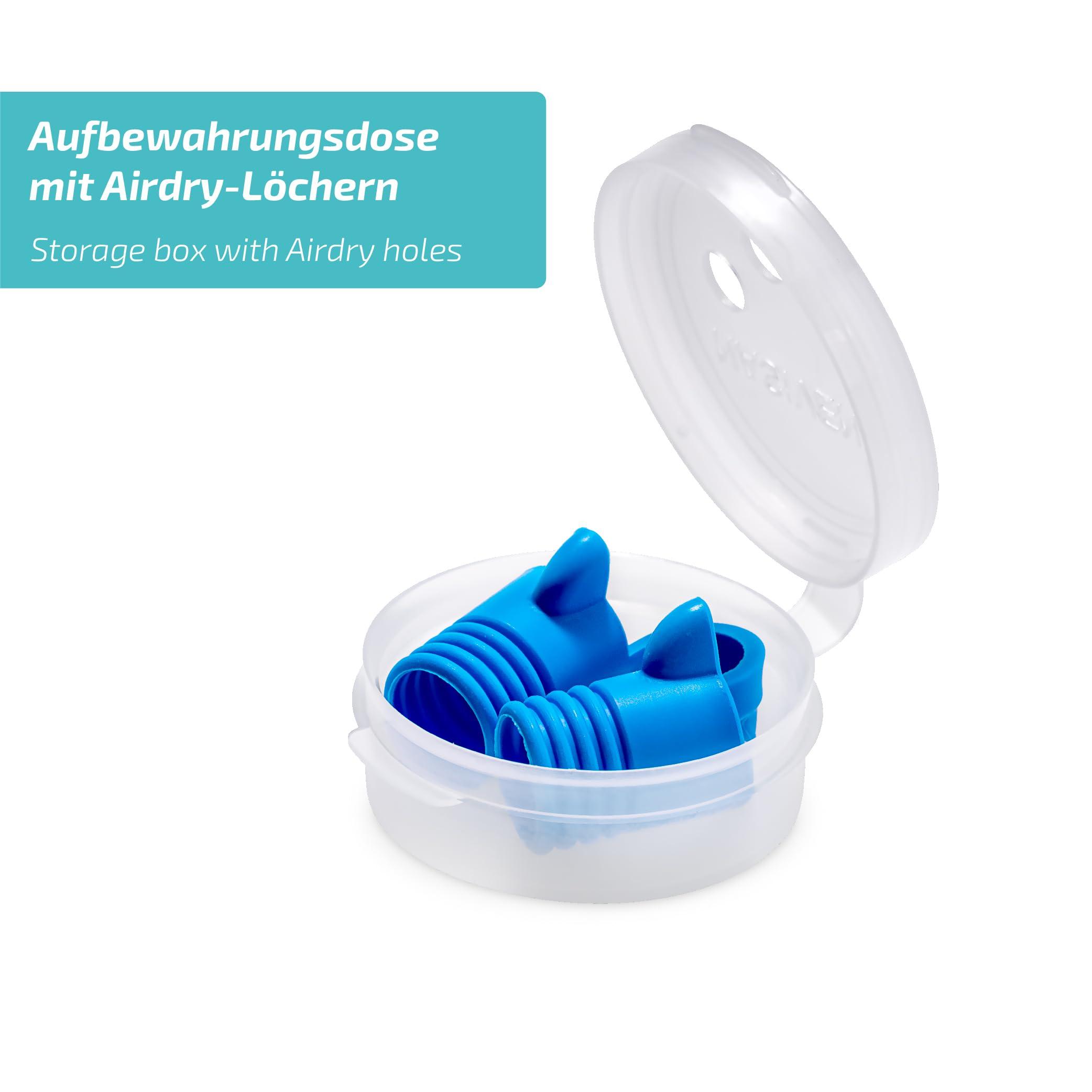 NasiVent NASIVENT Sport - Premium Nose Dilator - Improved Nose Breathing - Nose Separator - Unique Thanks to Innovative Retaining Pins - Made of Silicone - (Starter Set) Sky Blue